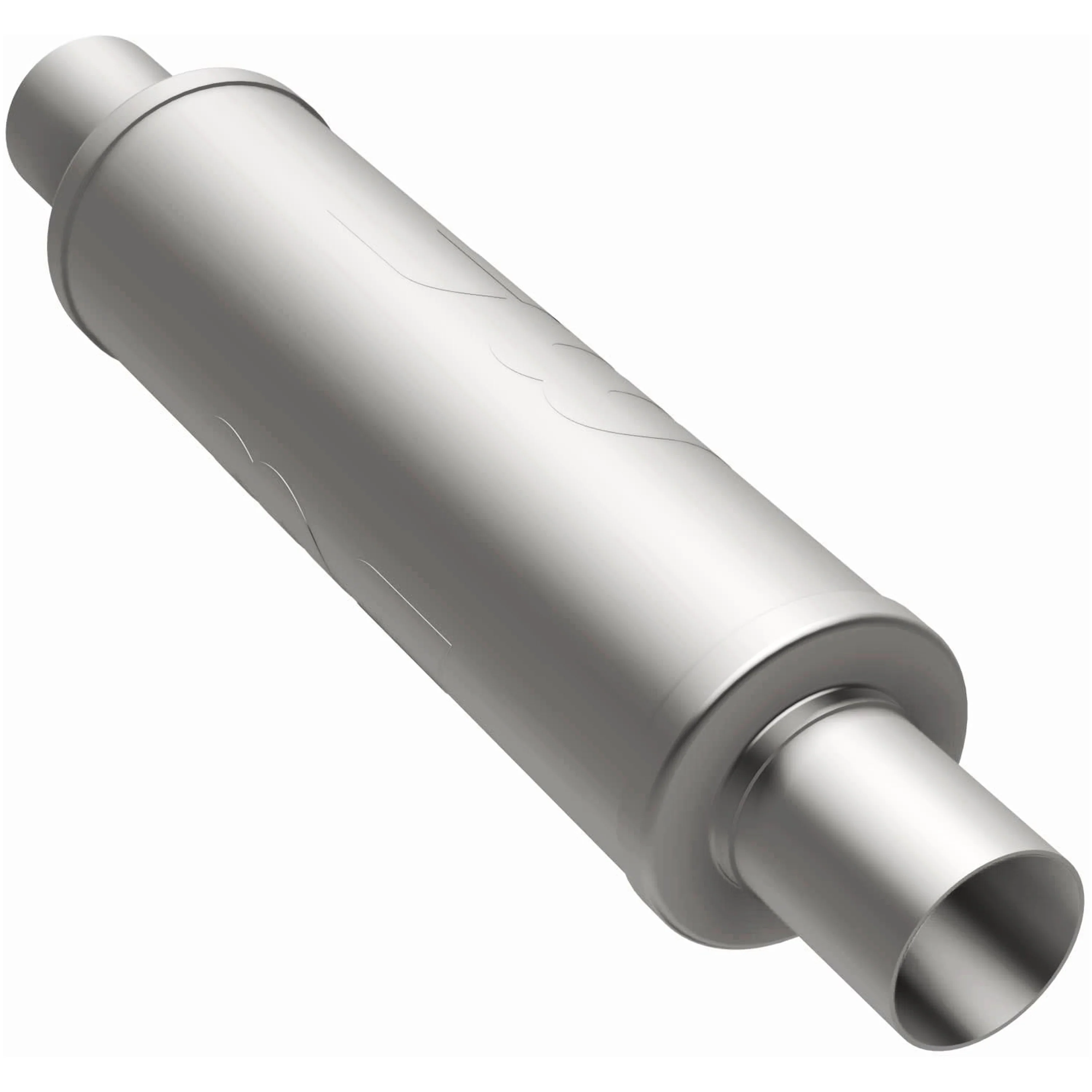 MagnaFlow 4 in. x 14 in. Round Straight-Through Performance Exhaust Muffler 10445 - Image 2