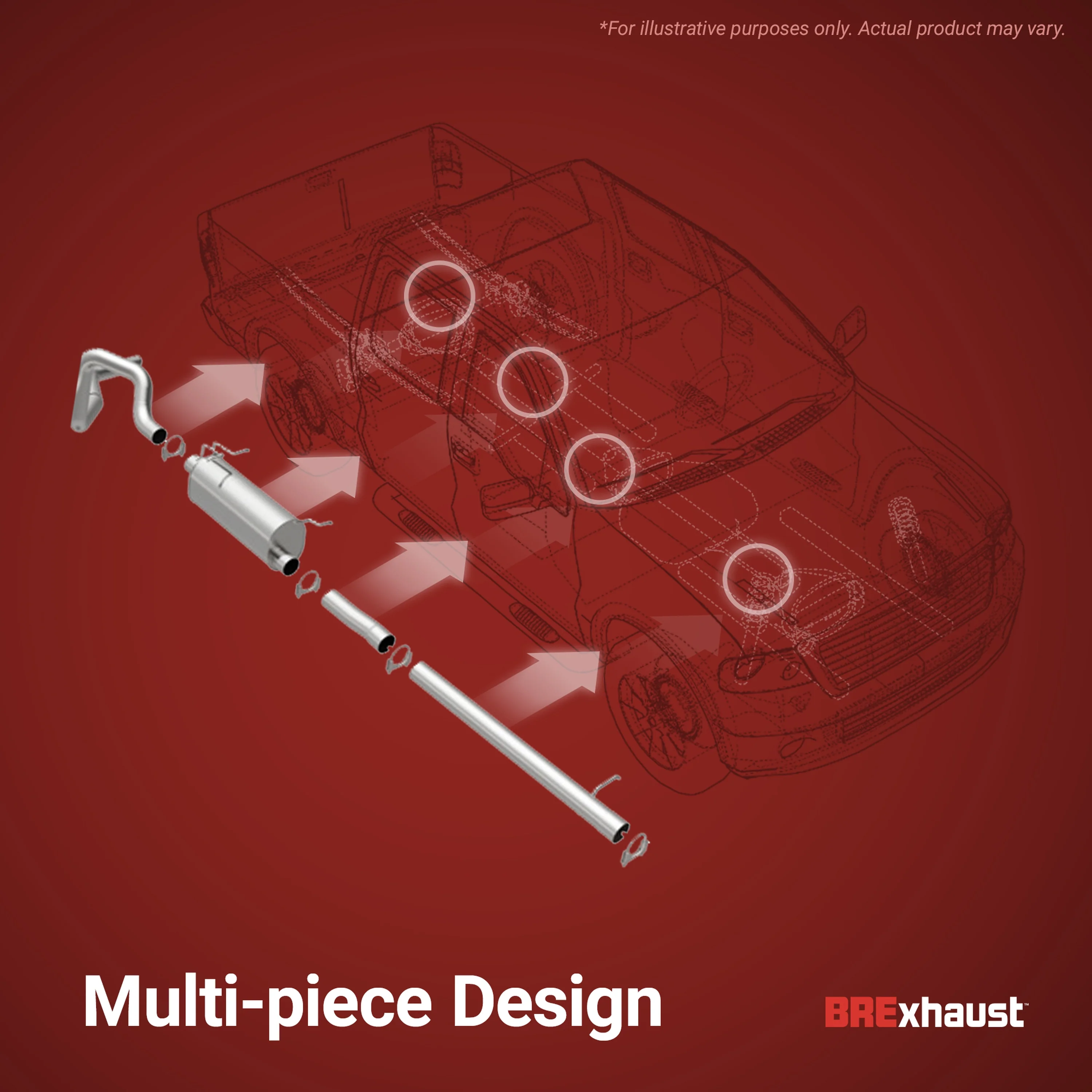 BRExhaust Direct-Fit Exhaust System Kit 106-0014 - Image 8
