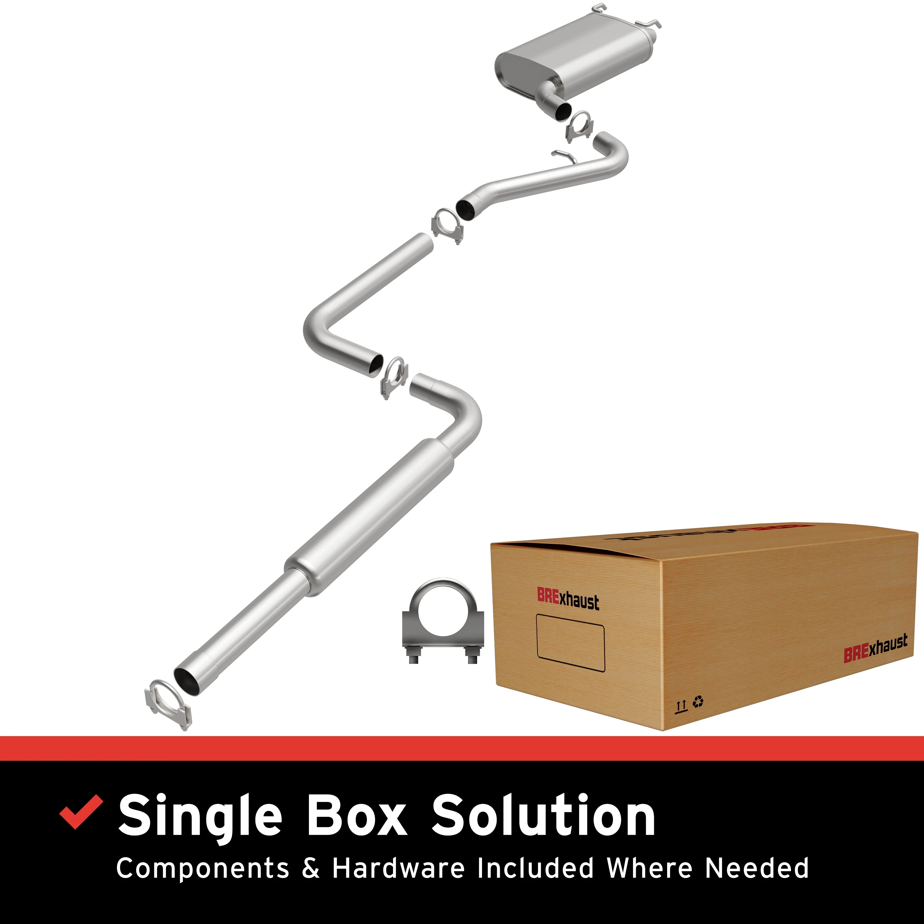 BRExhaust Direct-Fit Exhaust System Kit 106-0109