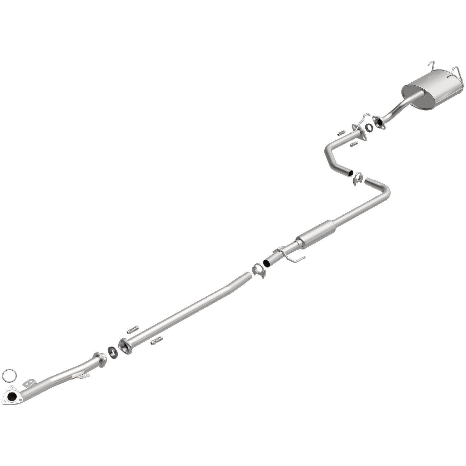 BRExhaust 1992-1995 Honda Civic CX 1.5L Direct-Fit Exhaust System Kit 106-0215 - Image 2