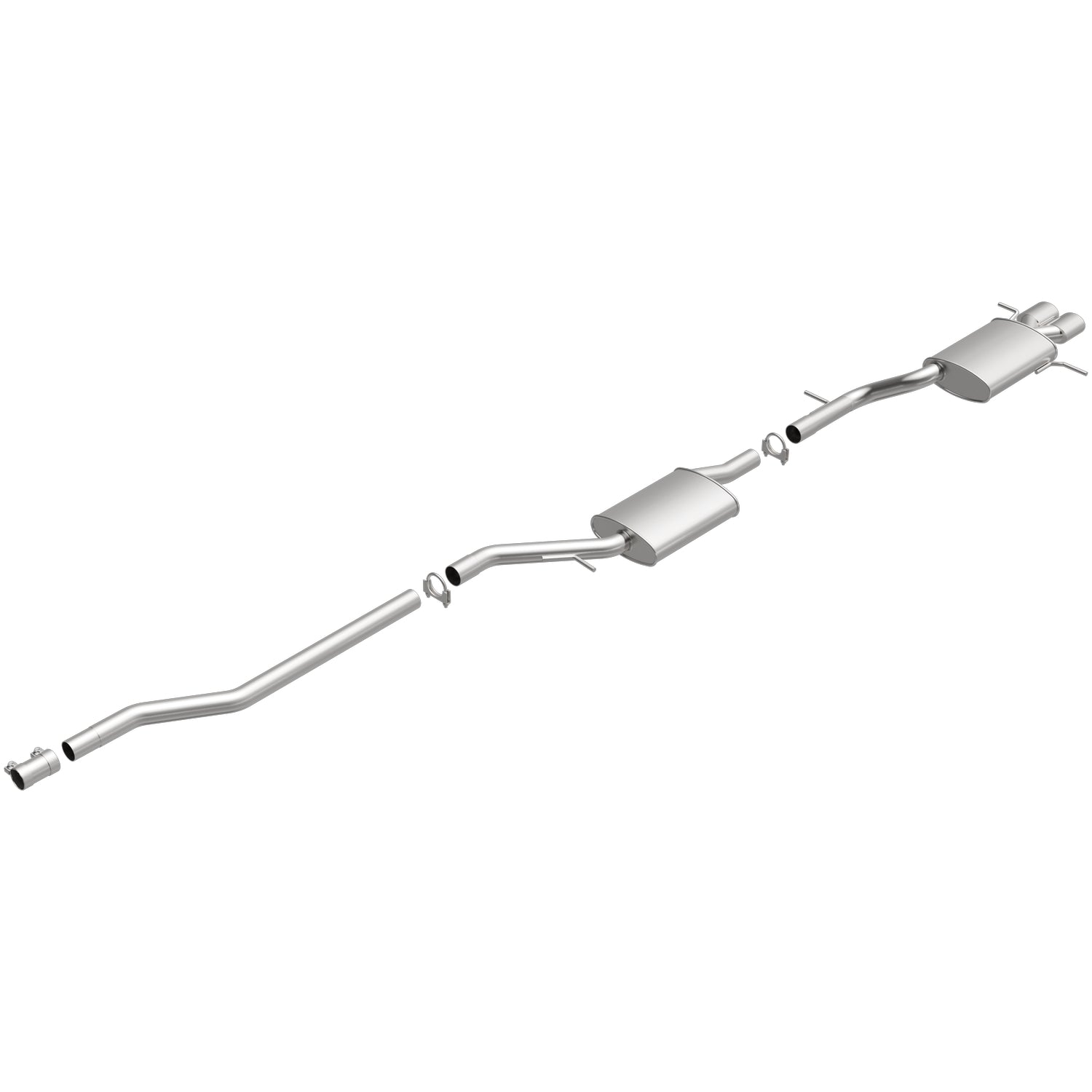 BRExhaust 1998-2001 Audi A4 Quattro 1.8L Direct-Fit Exhaust System Kit 106-0388 - Image 2