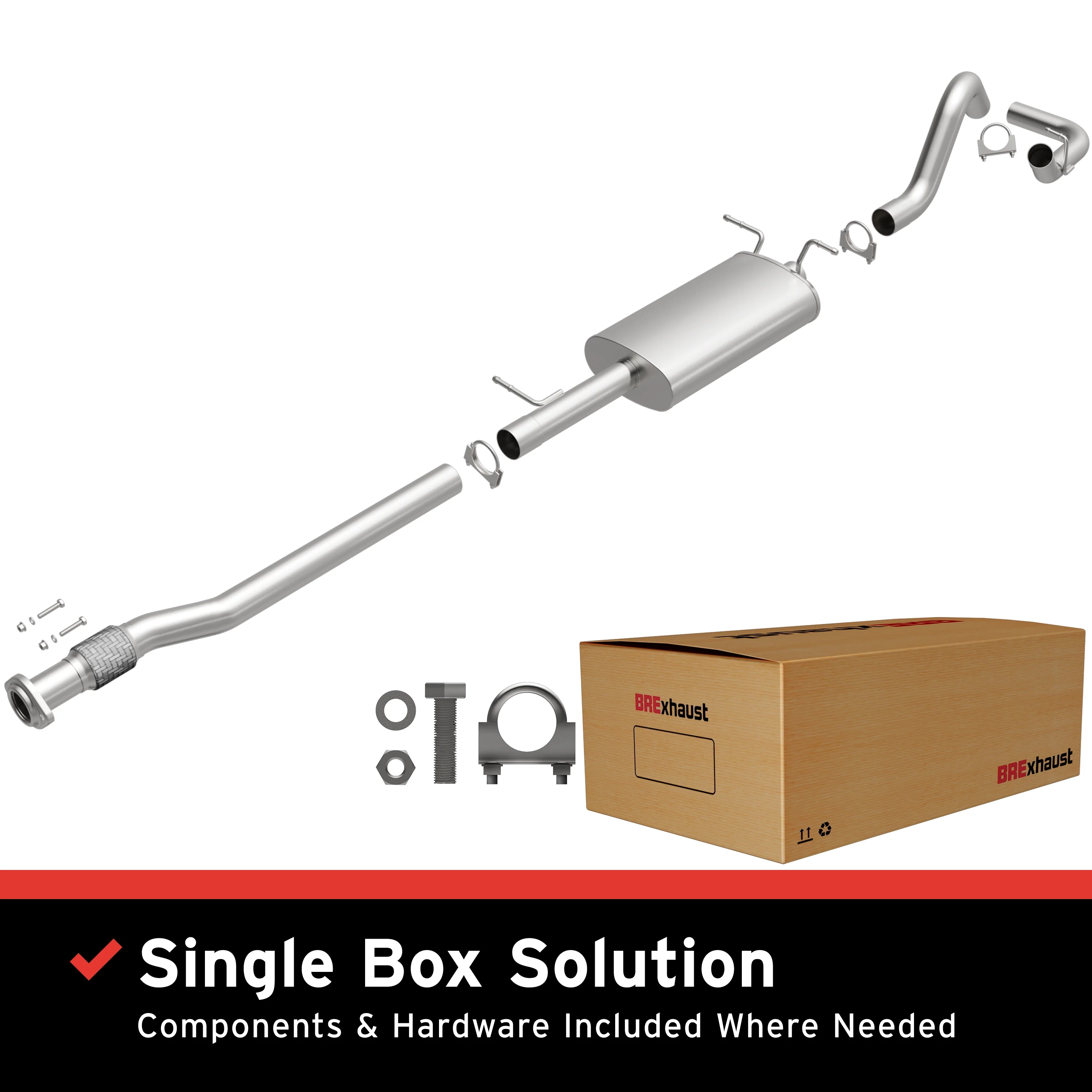 BRExhaust Direct-Fit Exhaust System Kit 106-0464