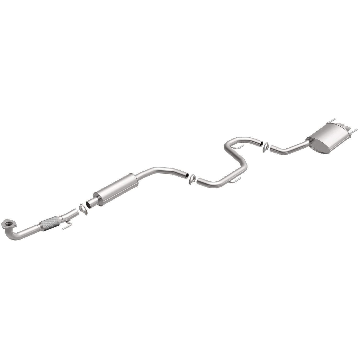 BRExhaust 2005-2011 Saab 9-3 2.0L Direct-Fit Exhaust System Kit 106-0681 - Image 2