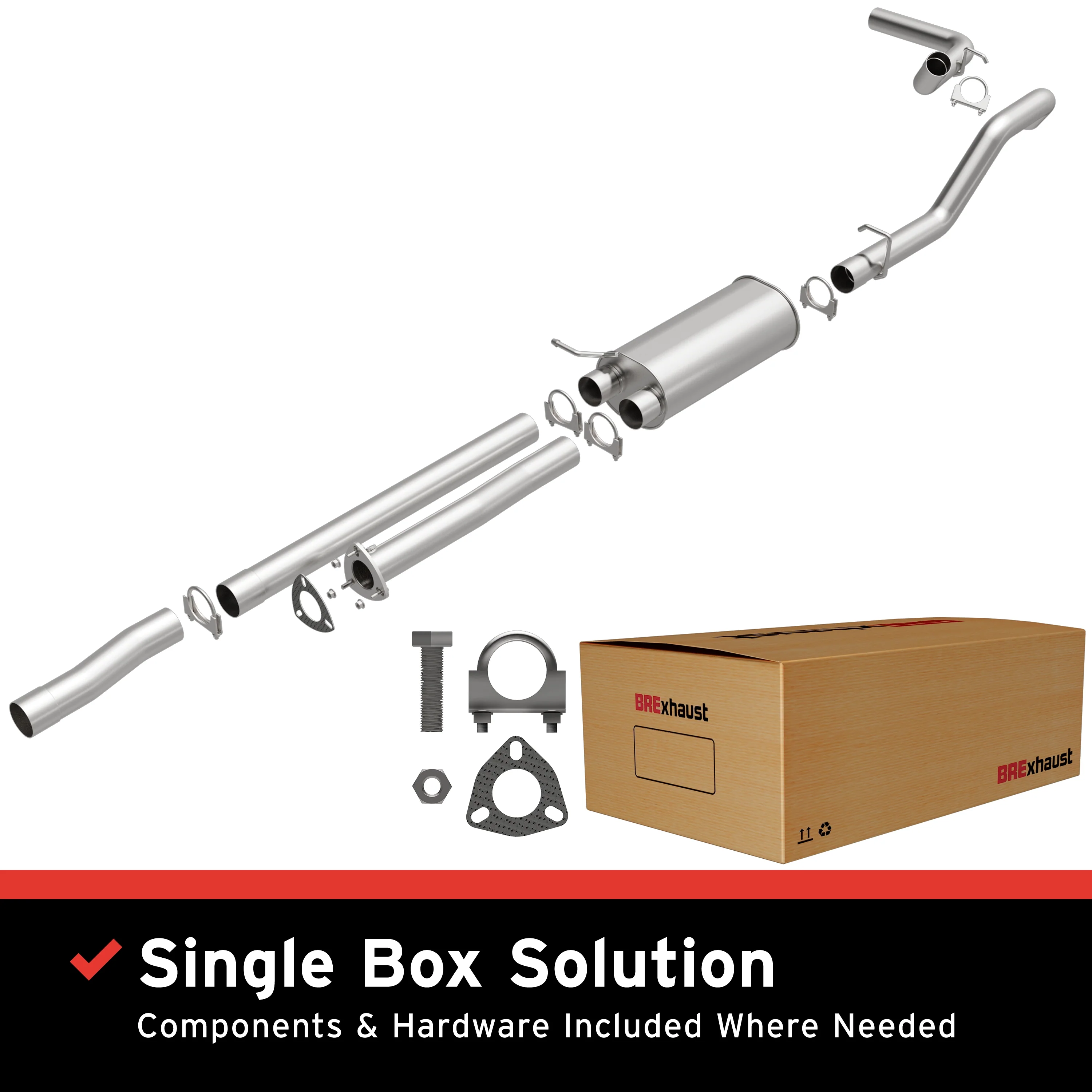 BRExhaust Direct-Fit Exhaust System Kit 106-0737