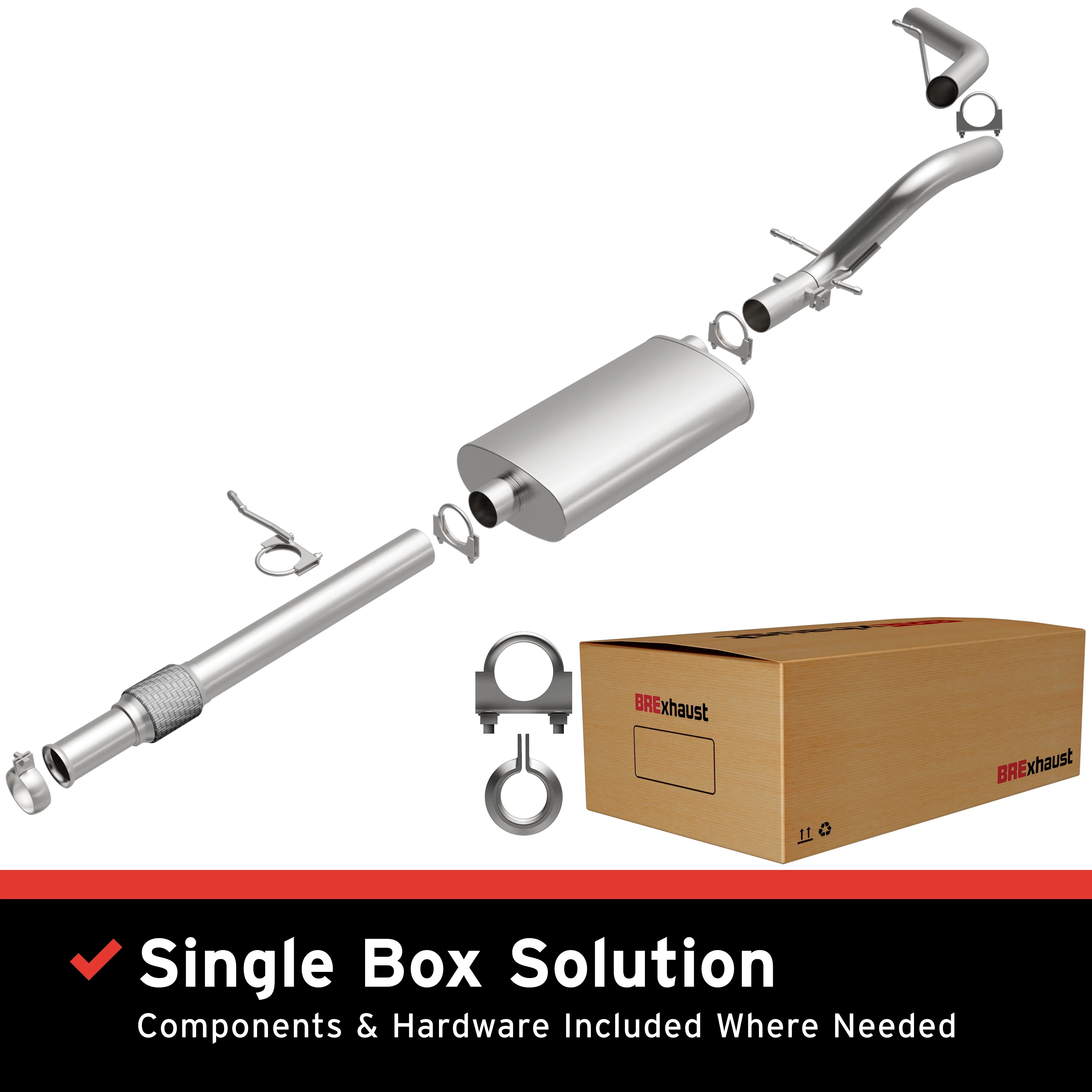 BRExhaust Direct-Fit Exhaust System Kit 106-0779
