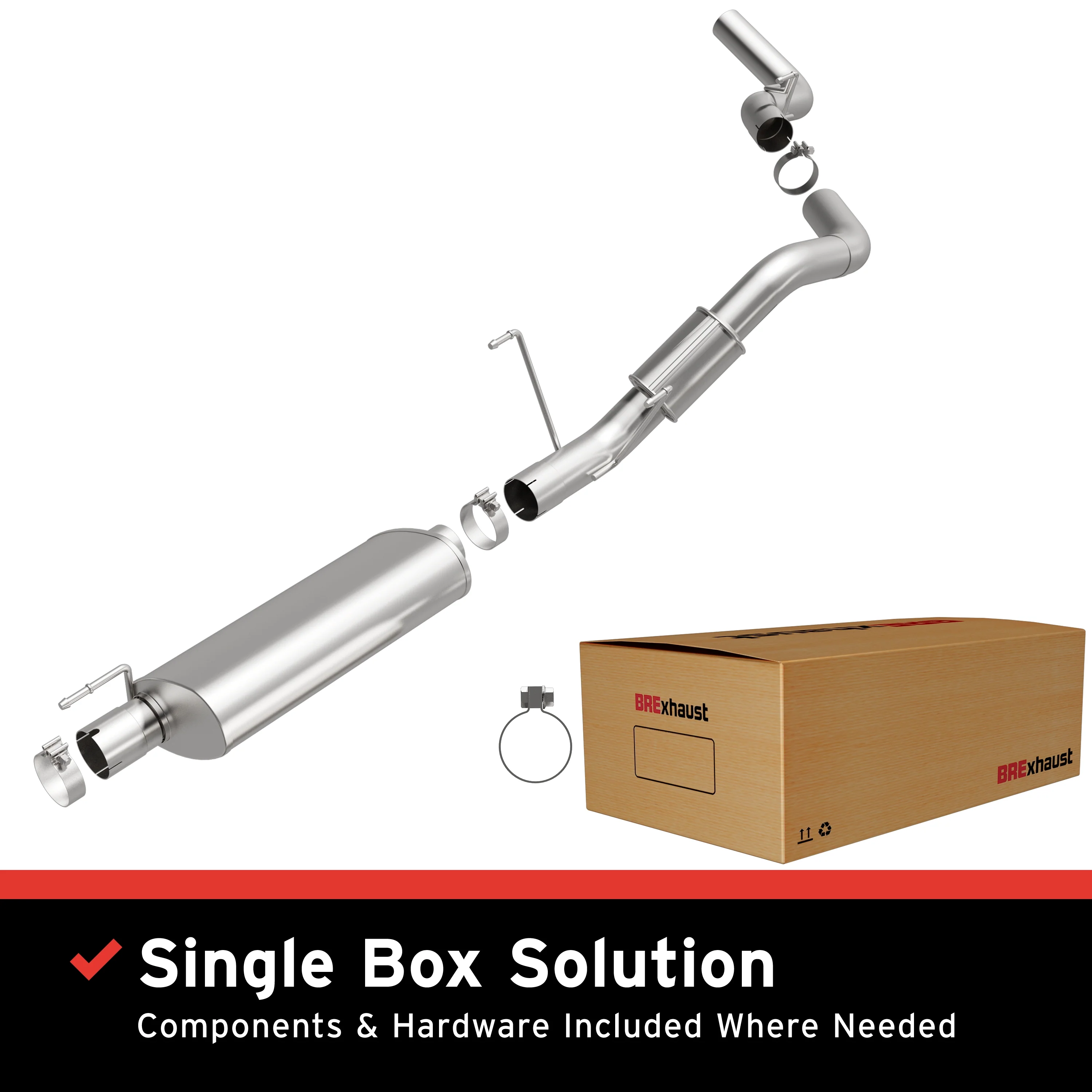 BRExhaust 2014-2023 Ram 2500 6.4L | 2014-2023 Ram 3500 6.4L Direct-Fit Exhaust System Kit 106-0803
