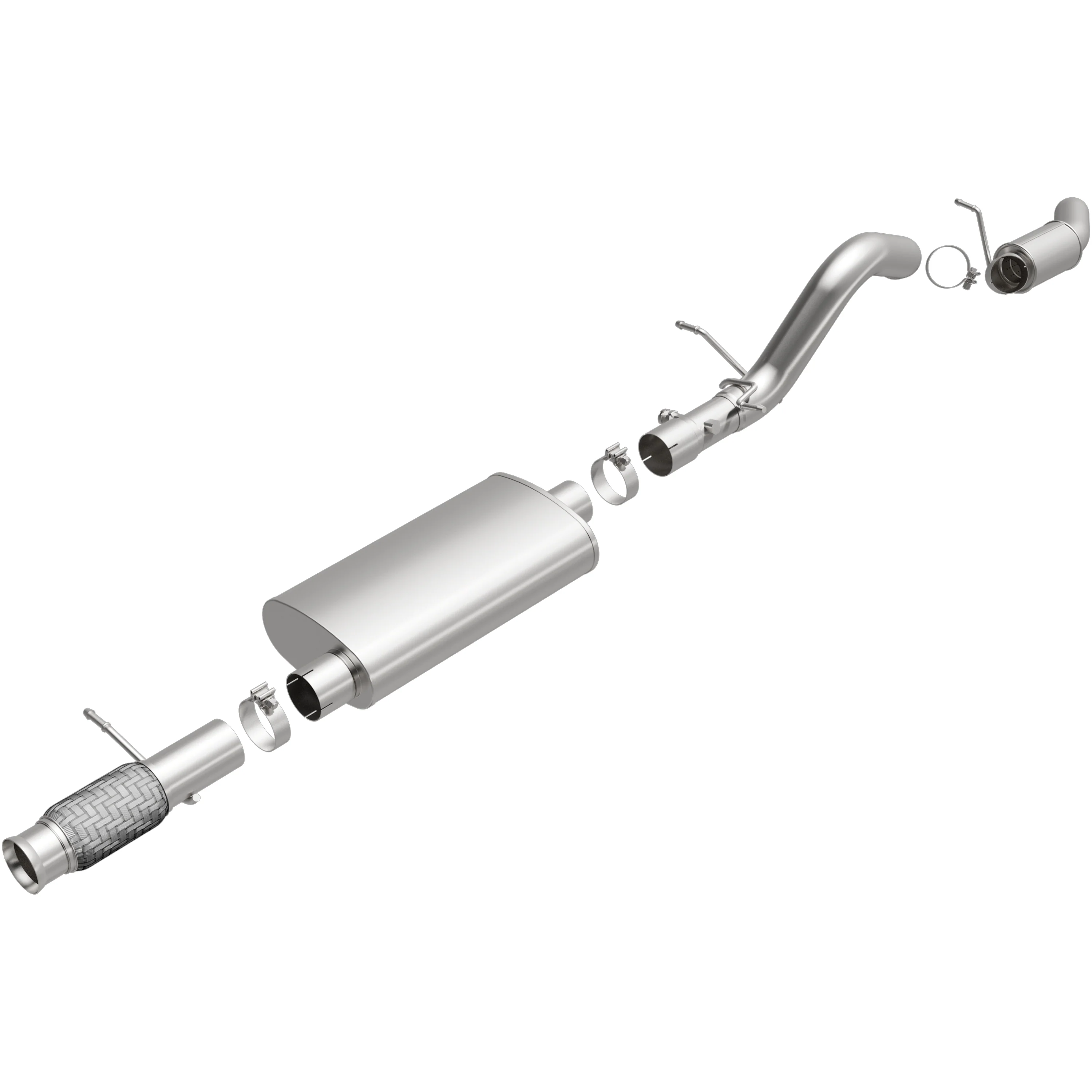 BRExhaust 2015-2020 Cadillac Escalade 6.2L | 2015-2020 GMC Yukon 6.2L Direct-Fit Exhaust System Kit 106-1132 - Image 4