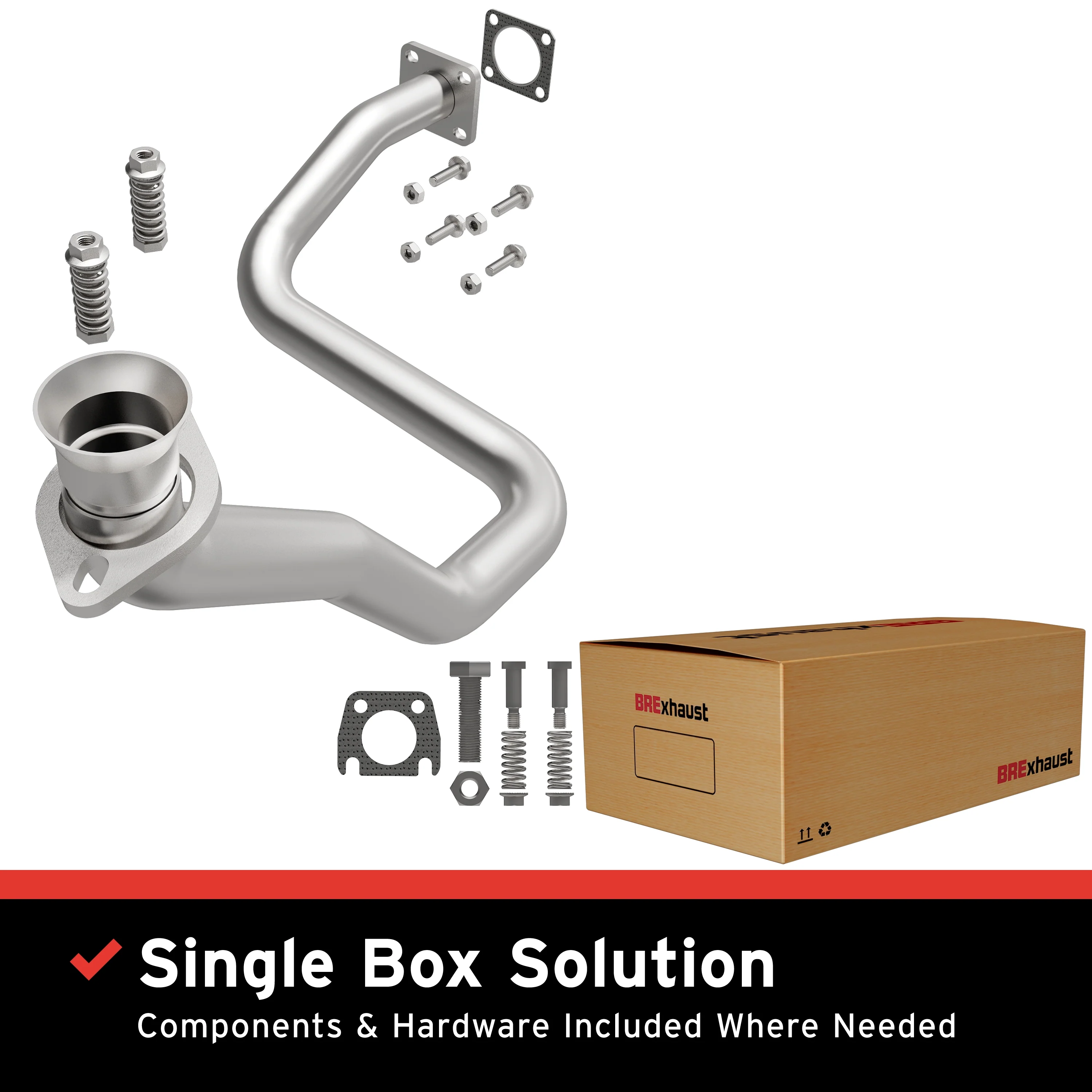 BRExhaust 1987-1990 Jeep Wrangler 4.2L Direct-Fit Exhaust Front Pipe Kit 107-0017
