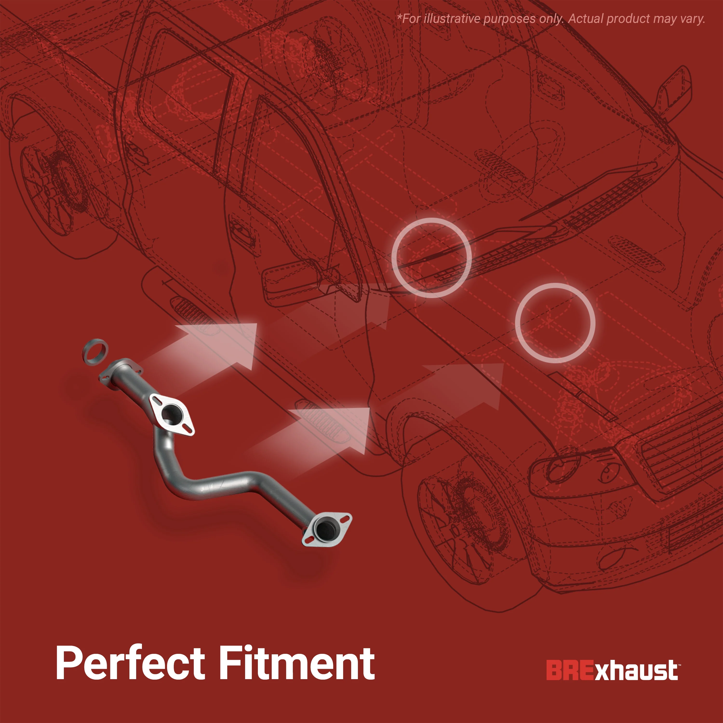 BRExhaust Direct-Fit Exhaust Front Pipe Kit 107-0088 - Image 9