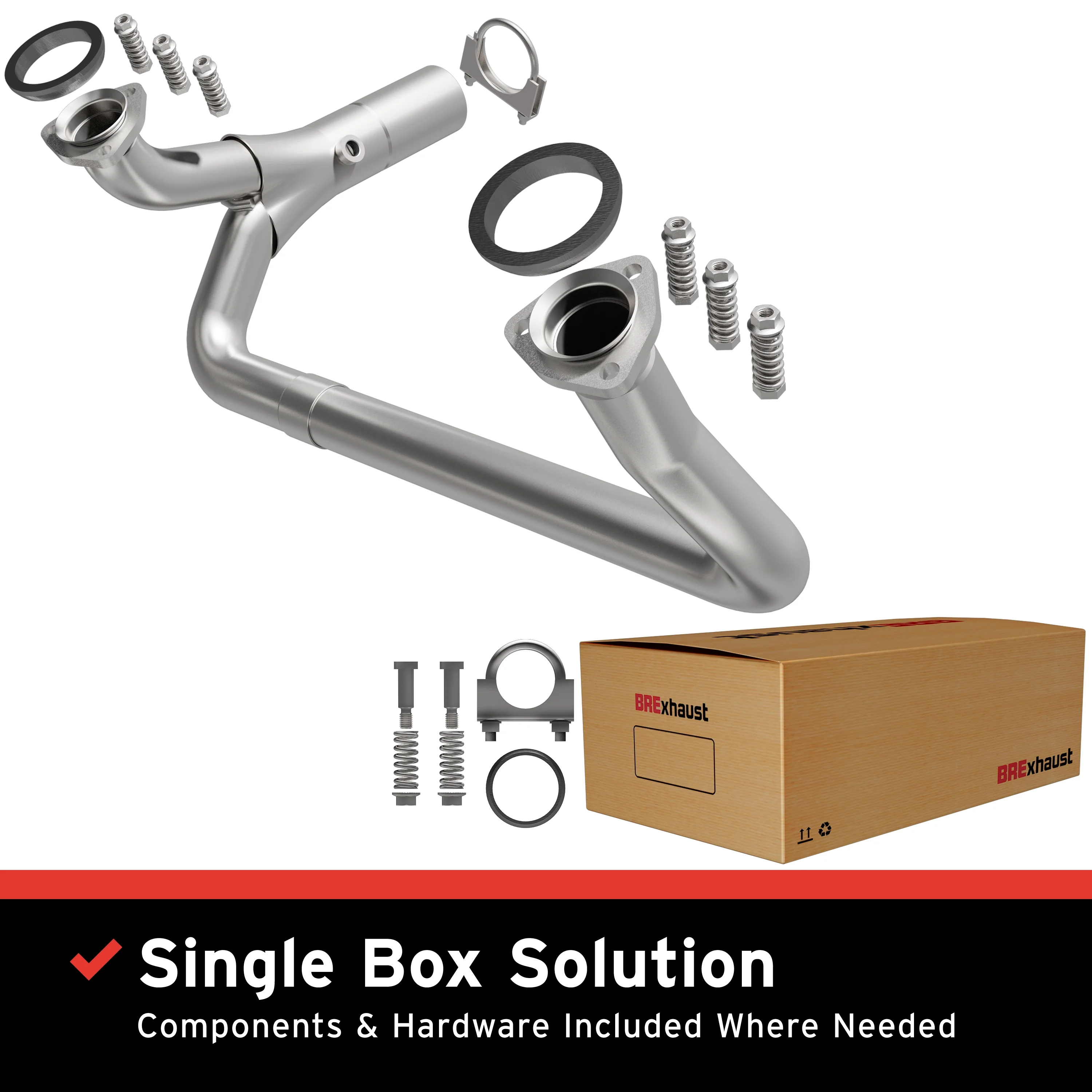 BRExhaust Direct-Fit Exhaust Front Pipe Kit 107-0174