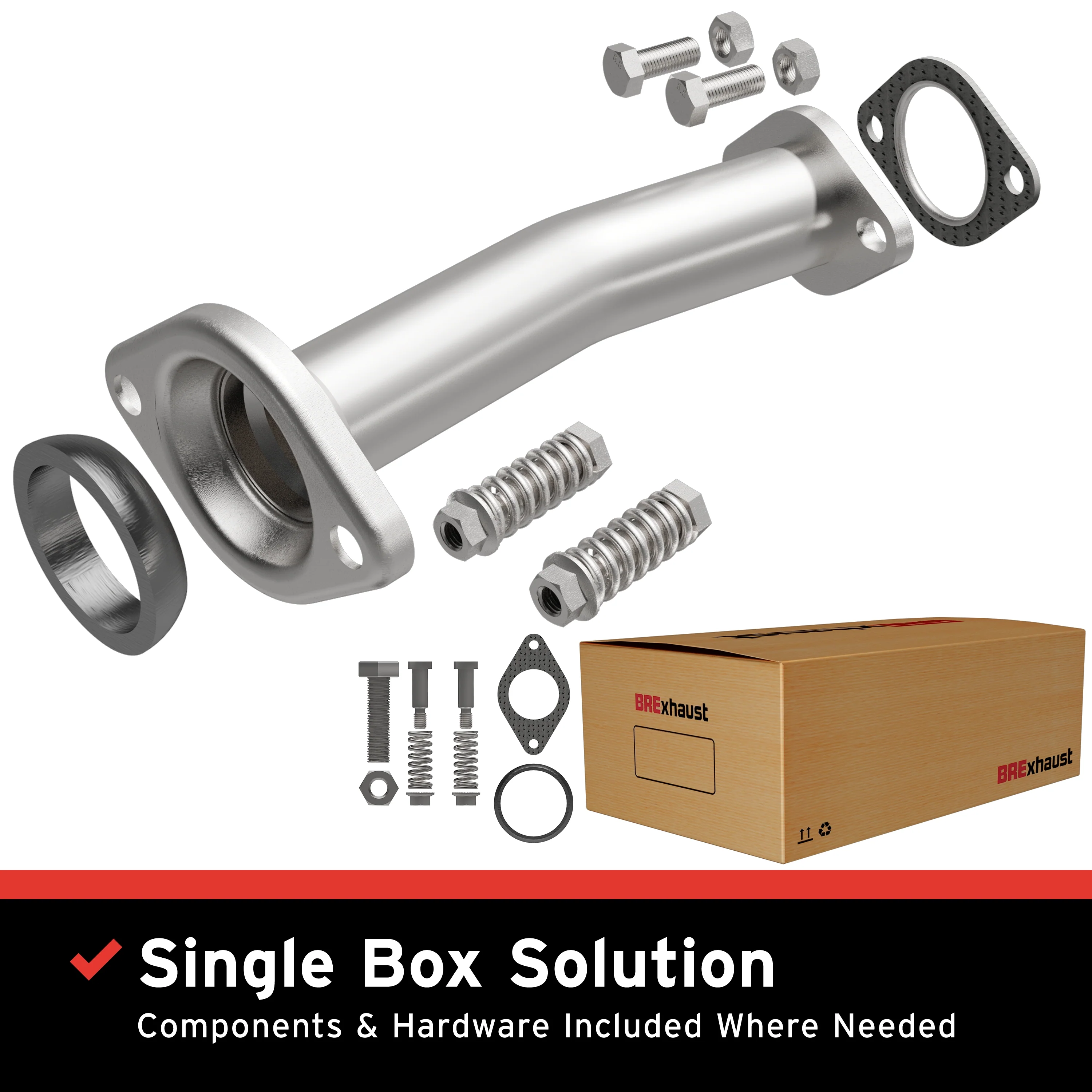 BRExhaust Direct-Fit Exhaust Front Pipe Kit 107-0188