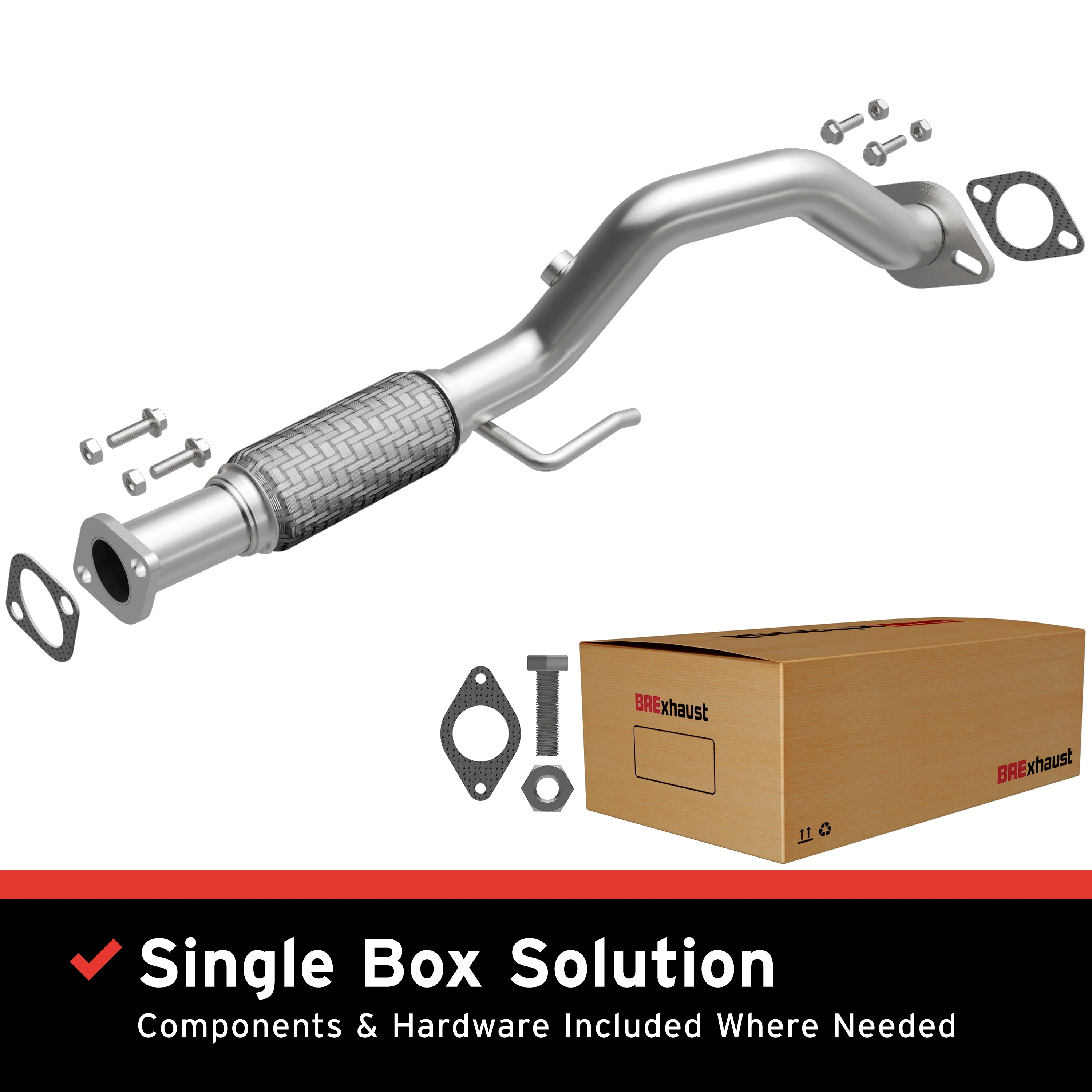 BRExhaust 2007-2010 Hyundai Elantra 2.0L Direct-Fit Exhaust Front Pipe Kit 107-0252