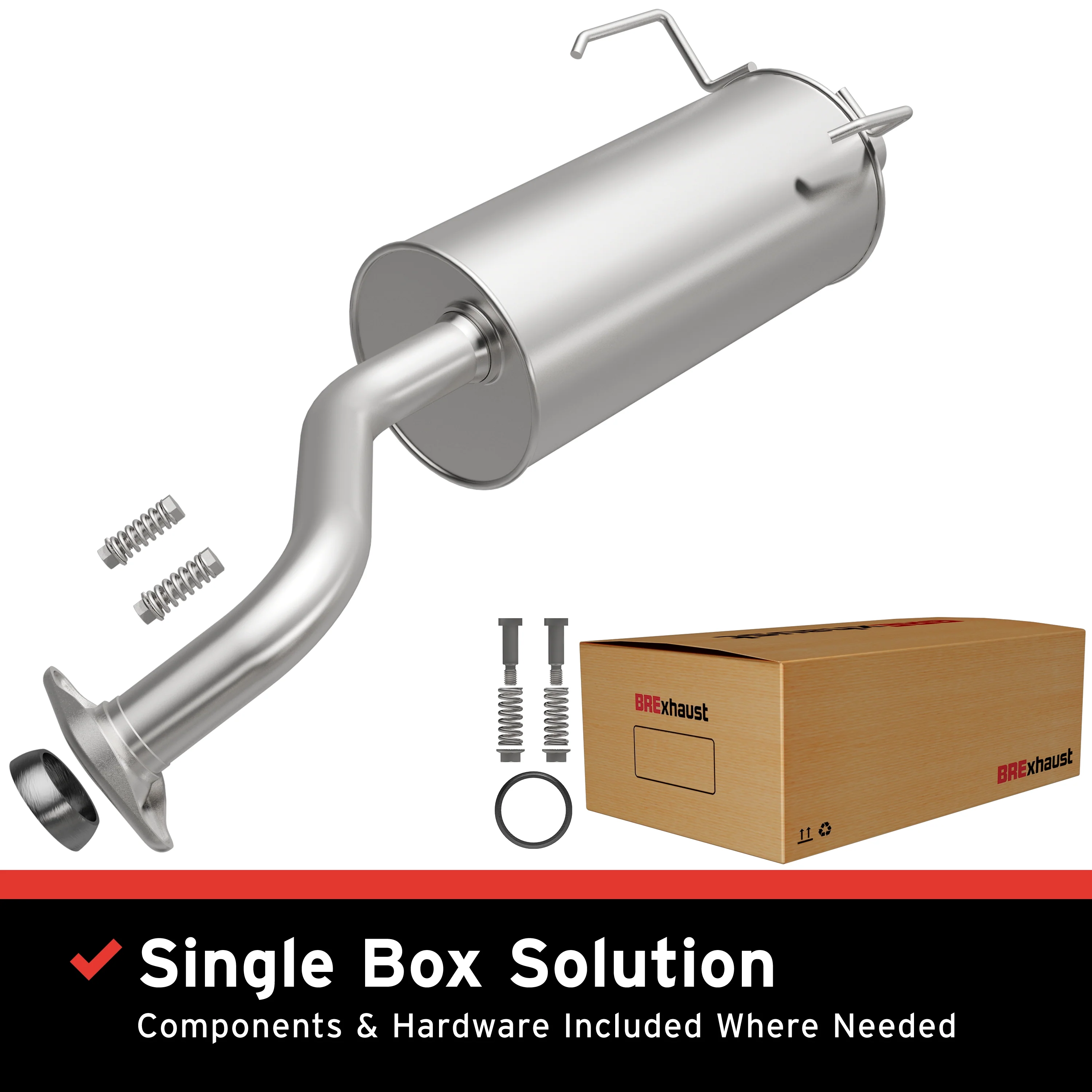 BRExhaust 2002-2006 Honda CR-V 2.4L Direct-Fit Exhaust Muffler Kit 108-0091