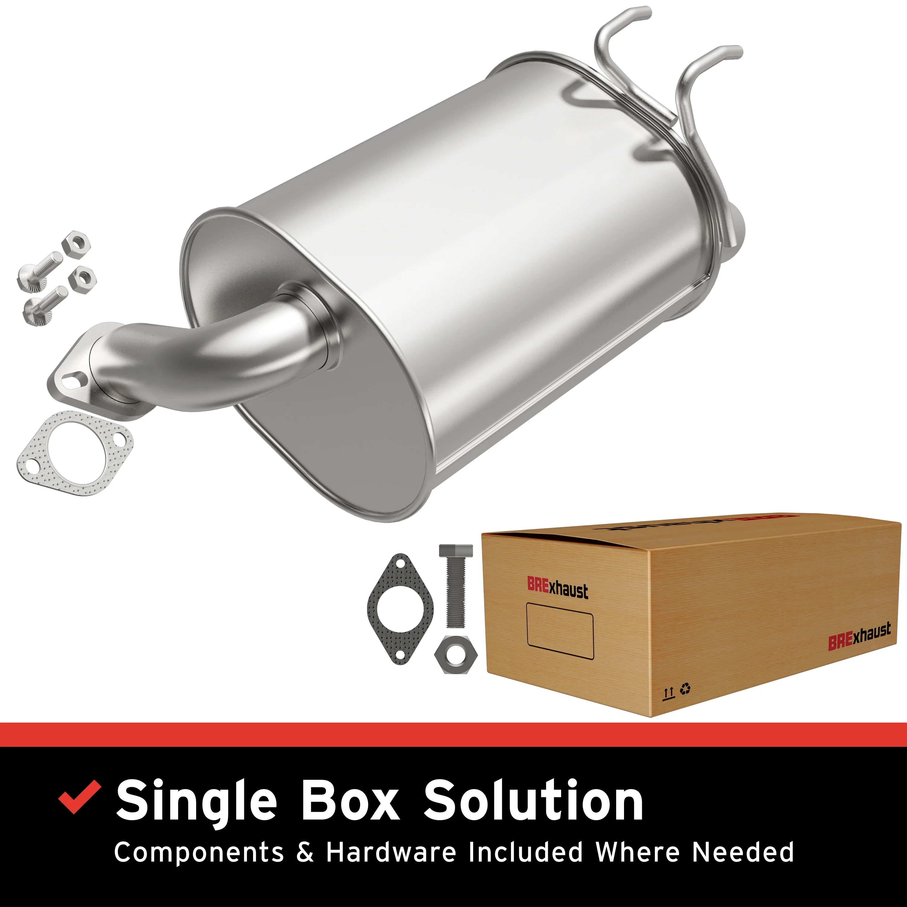 BRExhaust 2017-2019 Honda CR-V 1.5L Direct-Fit Exhaust Muffler Kit 108-0249
