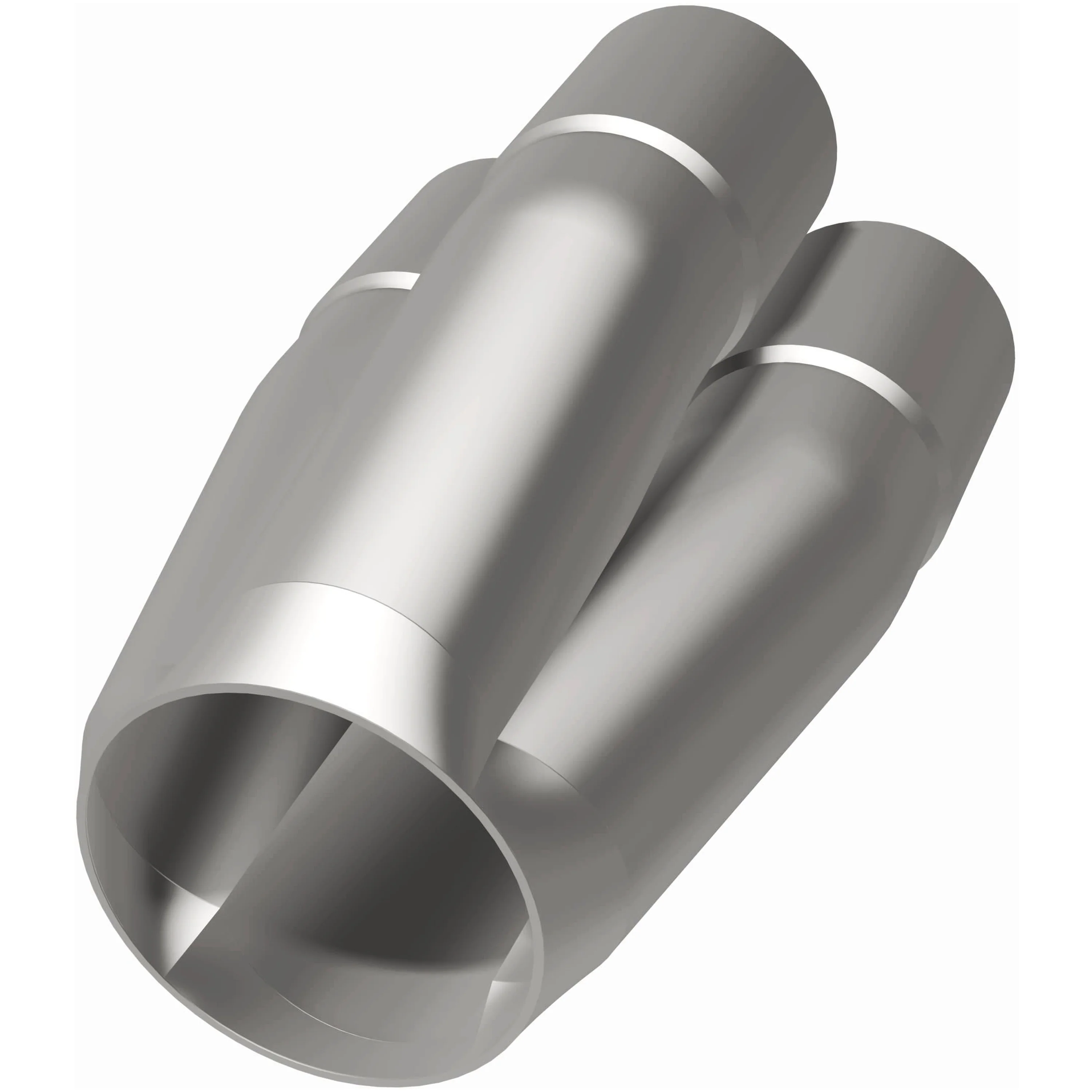 MagnaFlow 2 X 3in. 4 Into 1 Performance Exhaust Header Merge Collector 10803 - Image 3