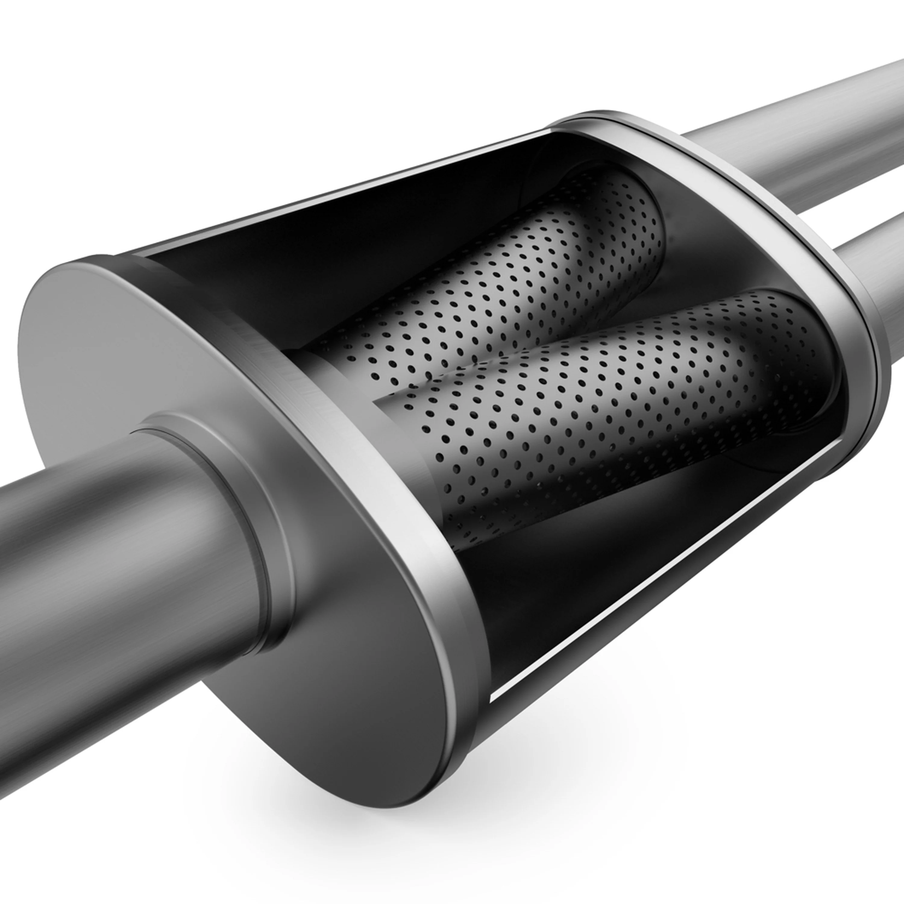 MagnaFlow 5 in. x 11 in. x 22 in. Oval Straight-Through Performance Exhaust Muffler 12587 - Image 5