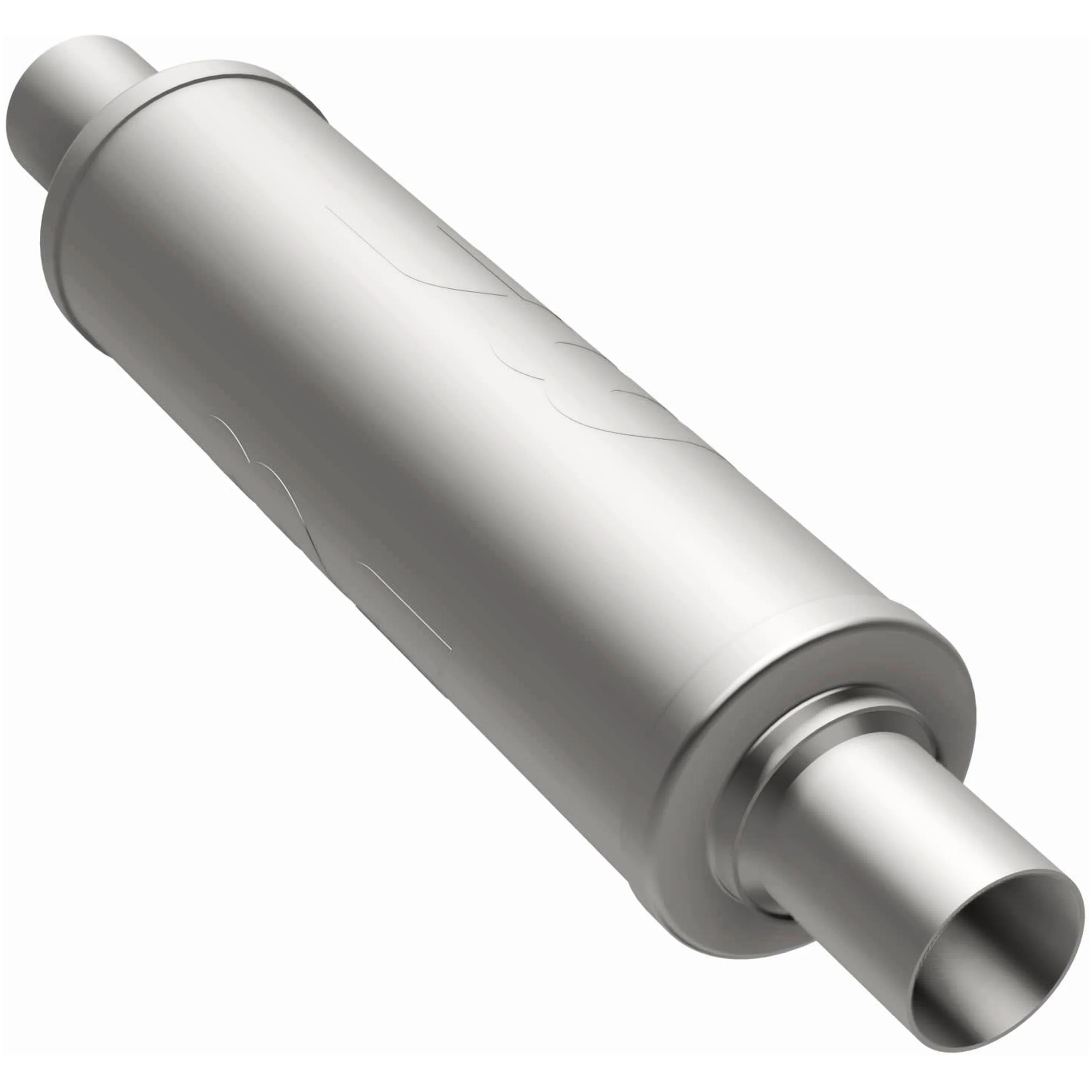 MagnaFlow 6 in. x 18 in. Round Straight-Through Performance Exhaust Muffler 12644 - Image 2