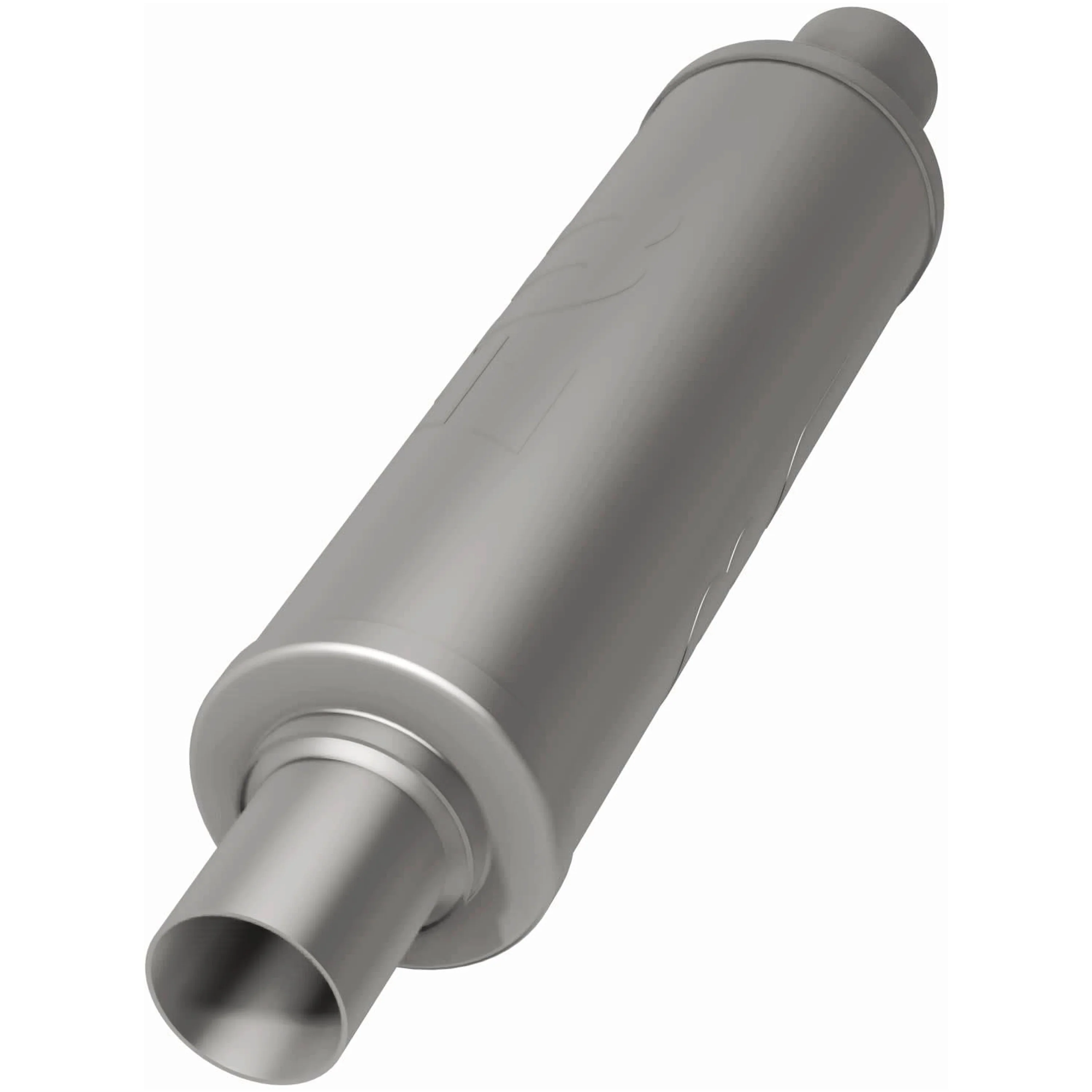 MagnaFlow 7 in. x 14 in. Round Straight-Through Performance Exhaust Muffler 12776 - Image 3