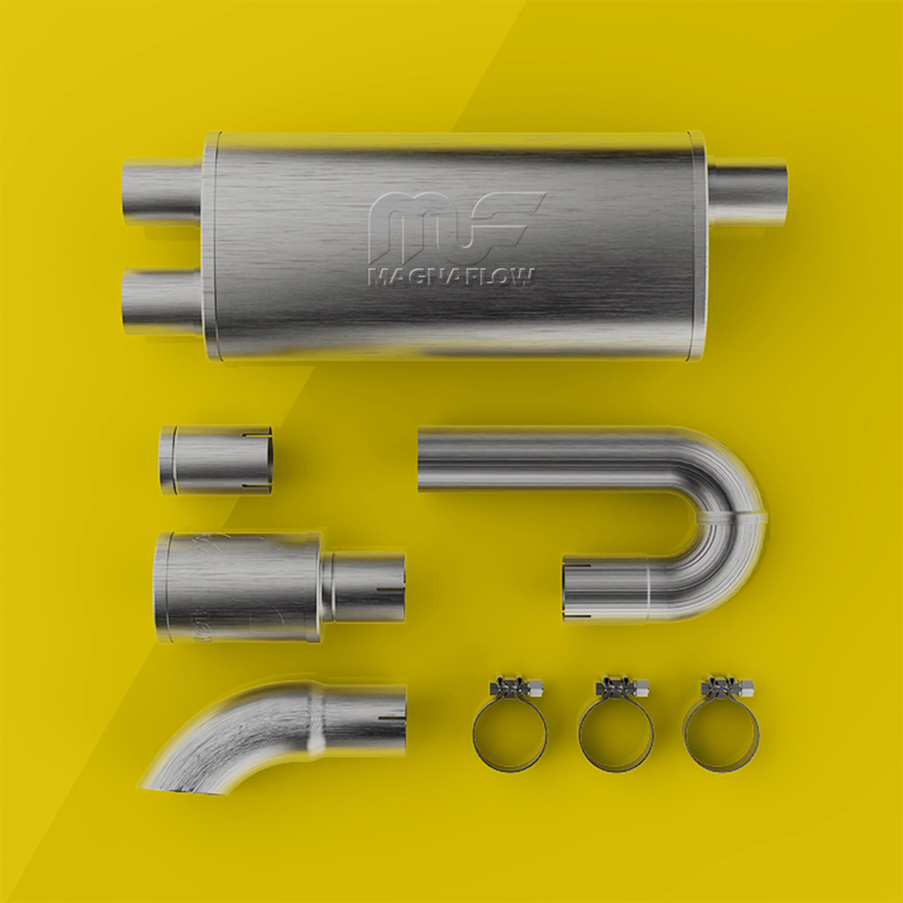 MagnaFlow 5 in. x 8 in. x 18 in. Oval Straight-Through Performance Exhaust Muffler 14006 - Image 5