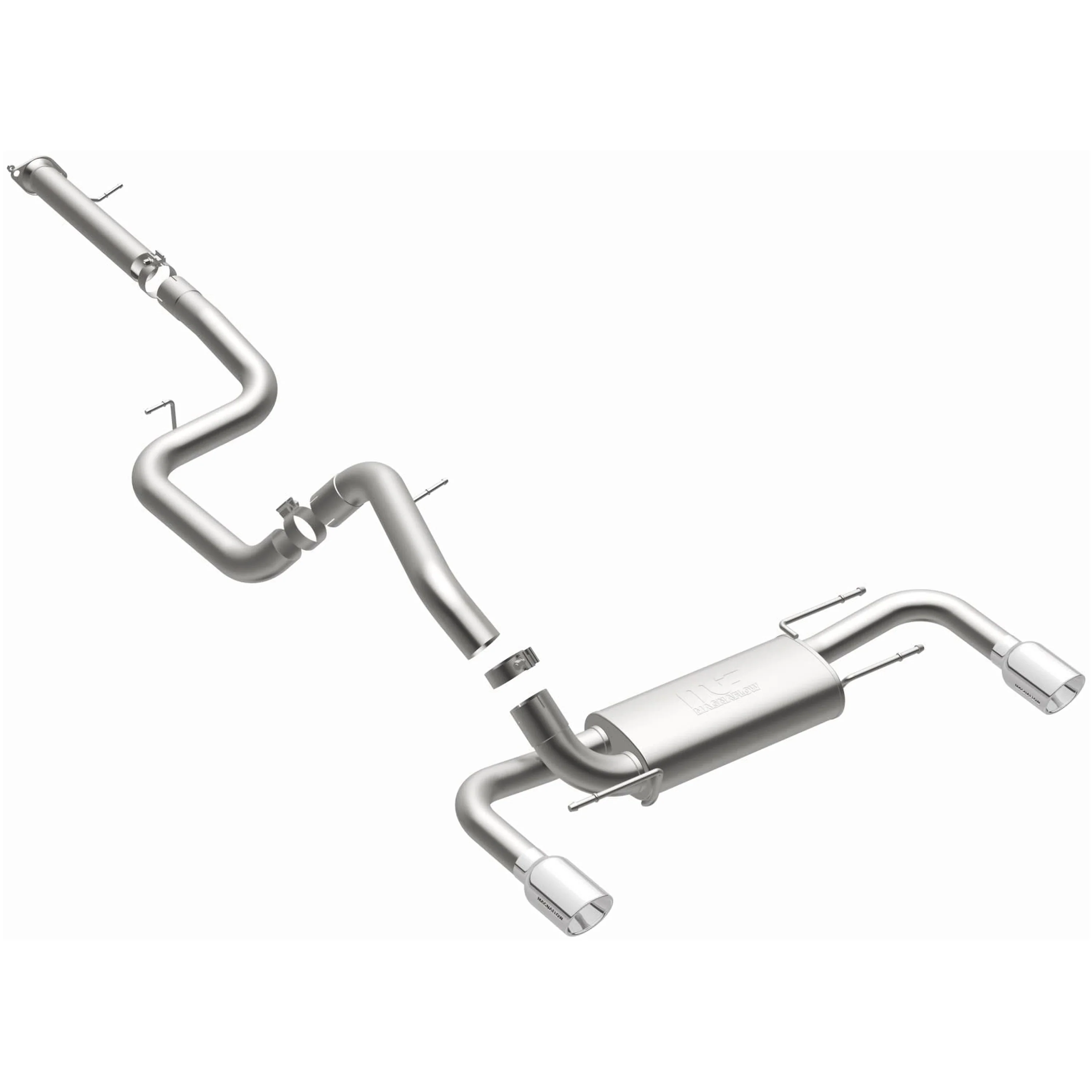 MagnaFlow 2010-2013 Mazda 3 Mazdaspeed 2.3L Street Series Cat-Back Performance Exhaust System 15557 - Image 2