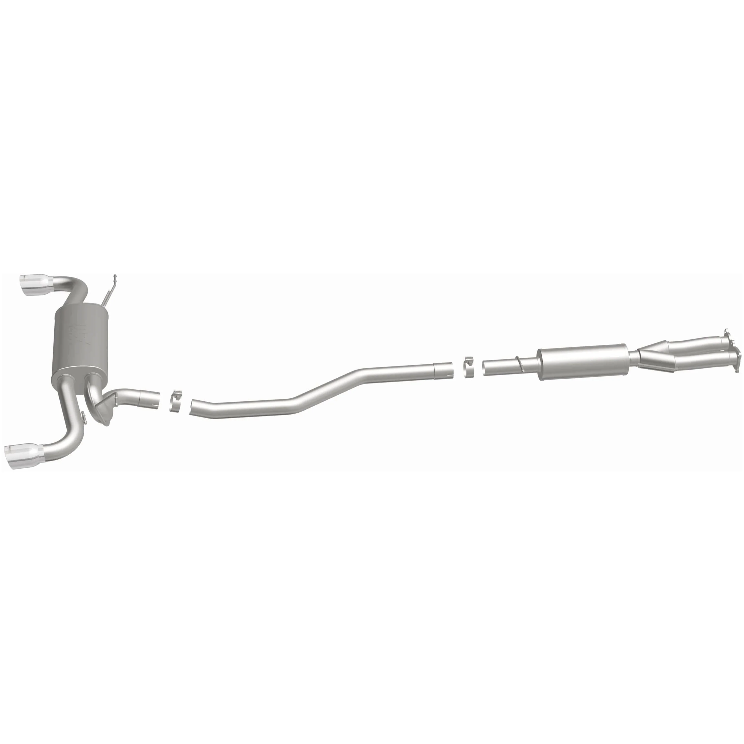 MagnaFlow 2008-2012 Land Rover LR2 3.2L Touring Series Cat-Back Performance Exhaust System 15576 - Image 4