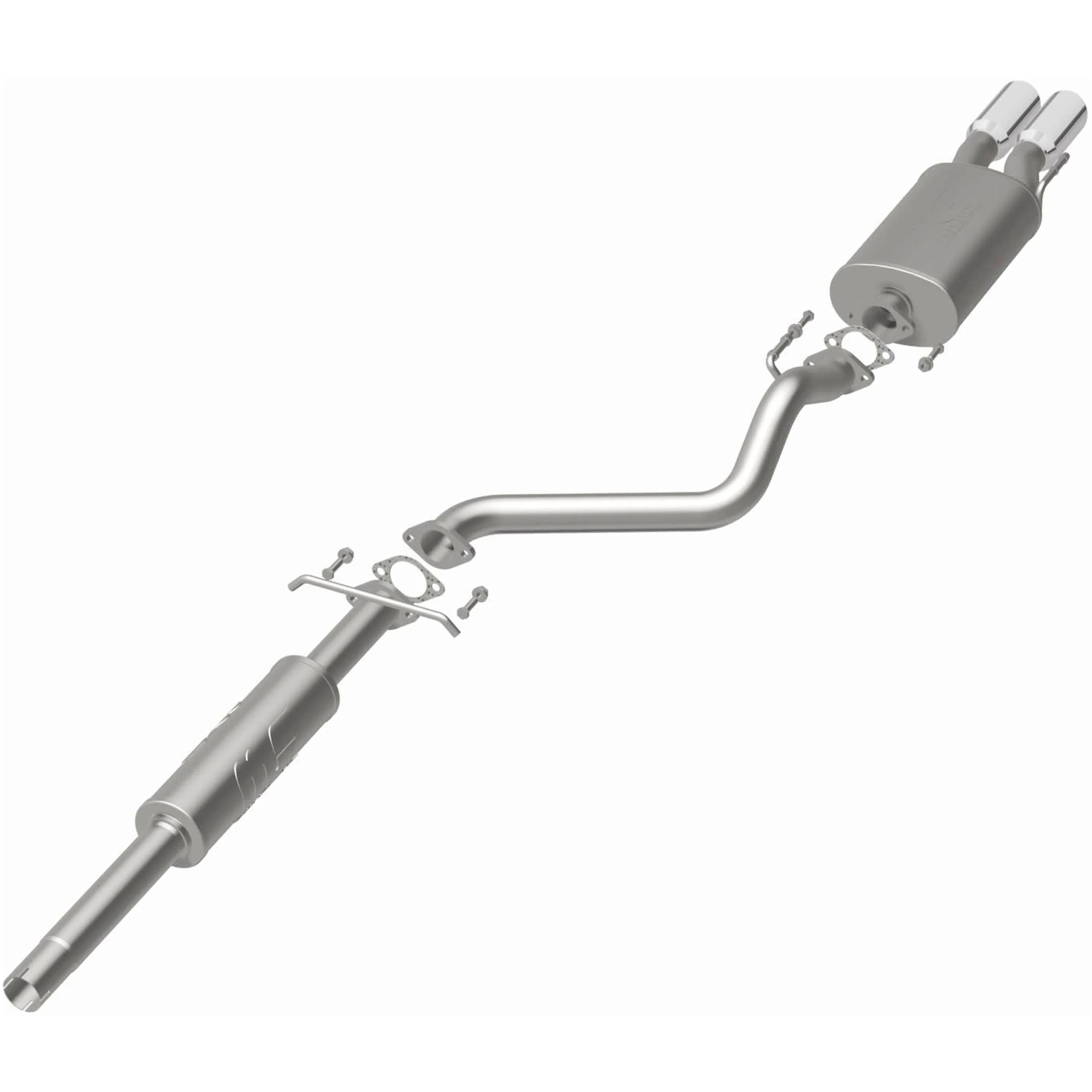 MagnaFlow 1993-1998 Volkswagen Golf 2.0L | 1995-1999 Volkswagen Golf 2.8L Touring Series Cat-Back Performance Exhaust System 15670 - Image 3