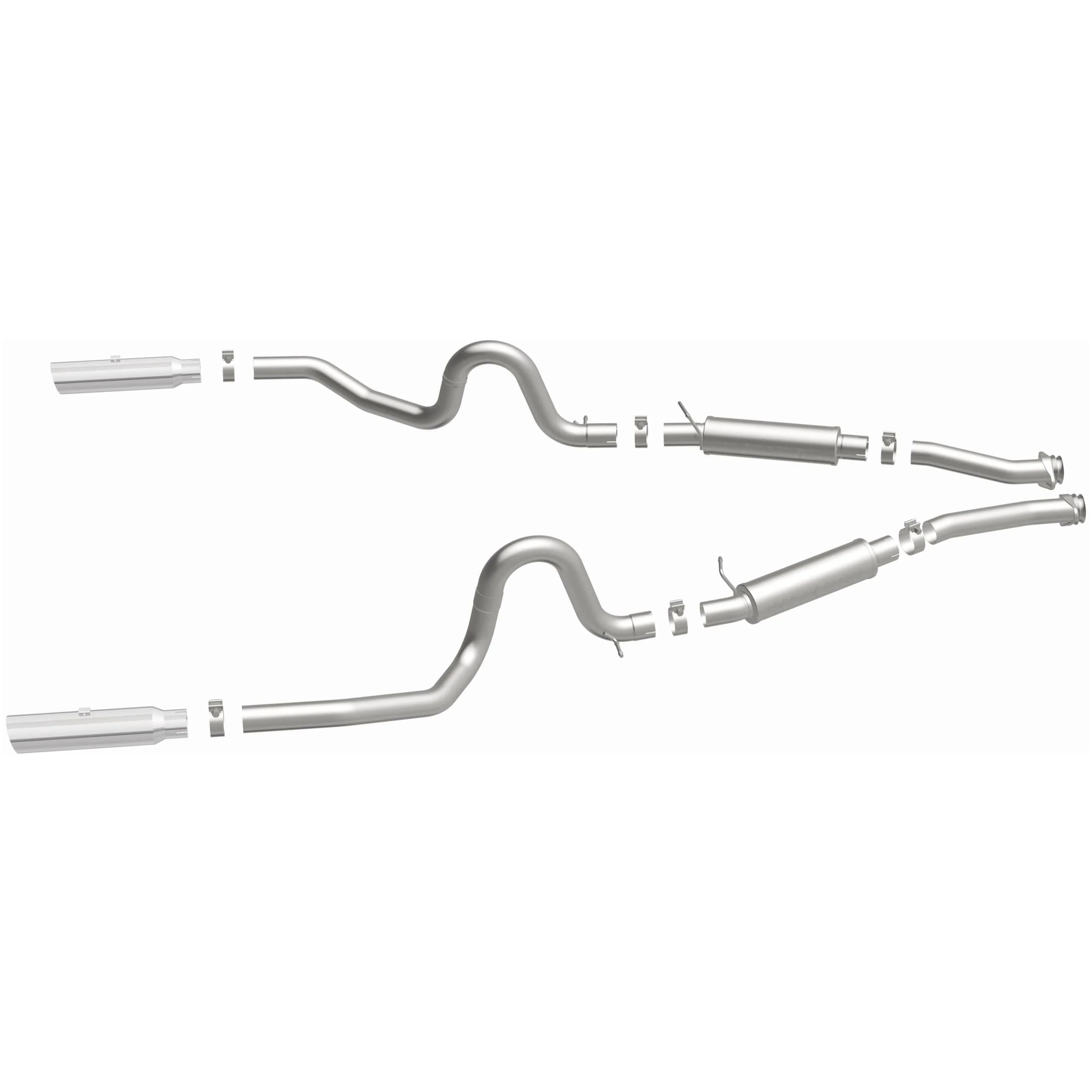 MagnaFlow 1994-1995 Ford Mustang 5.0L | 1996-1998 Ford Mustang 4.6L Competition Series Cat-Back Performance Exhaust System 15677 - Image 4