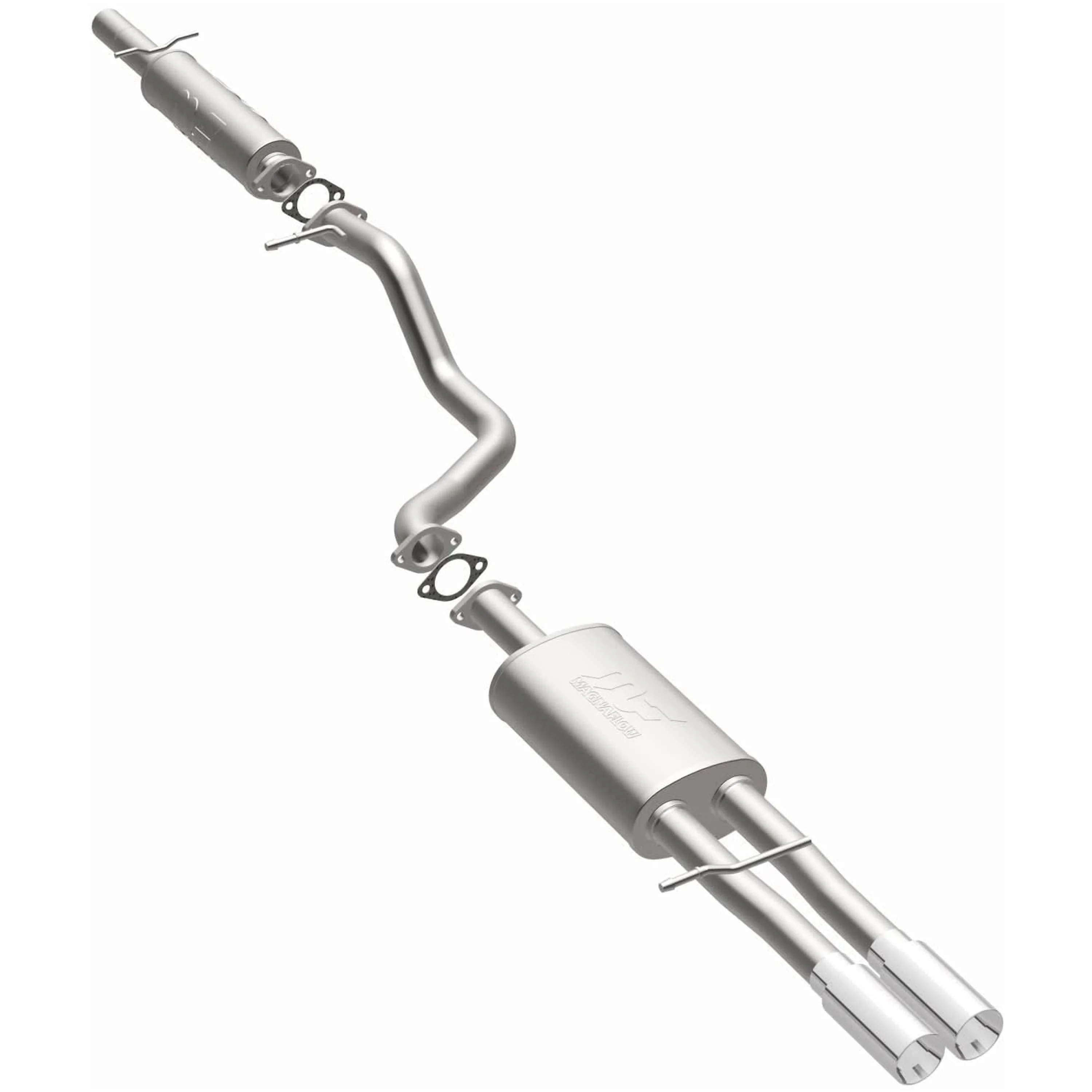 MagnaFlow 2002-2005 Volkswagen Jetta 1.8L | 2002-2004 Volkswagen Jetta 2.8L Touring Series Cat-Back Performance Exhaust System 15746 - Image 2