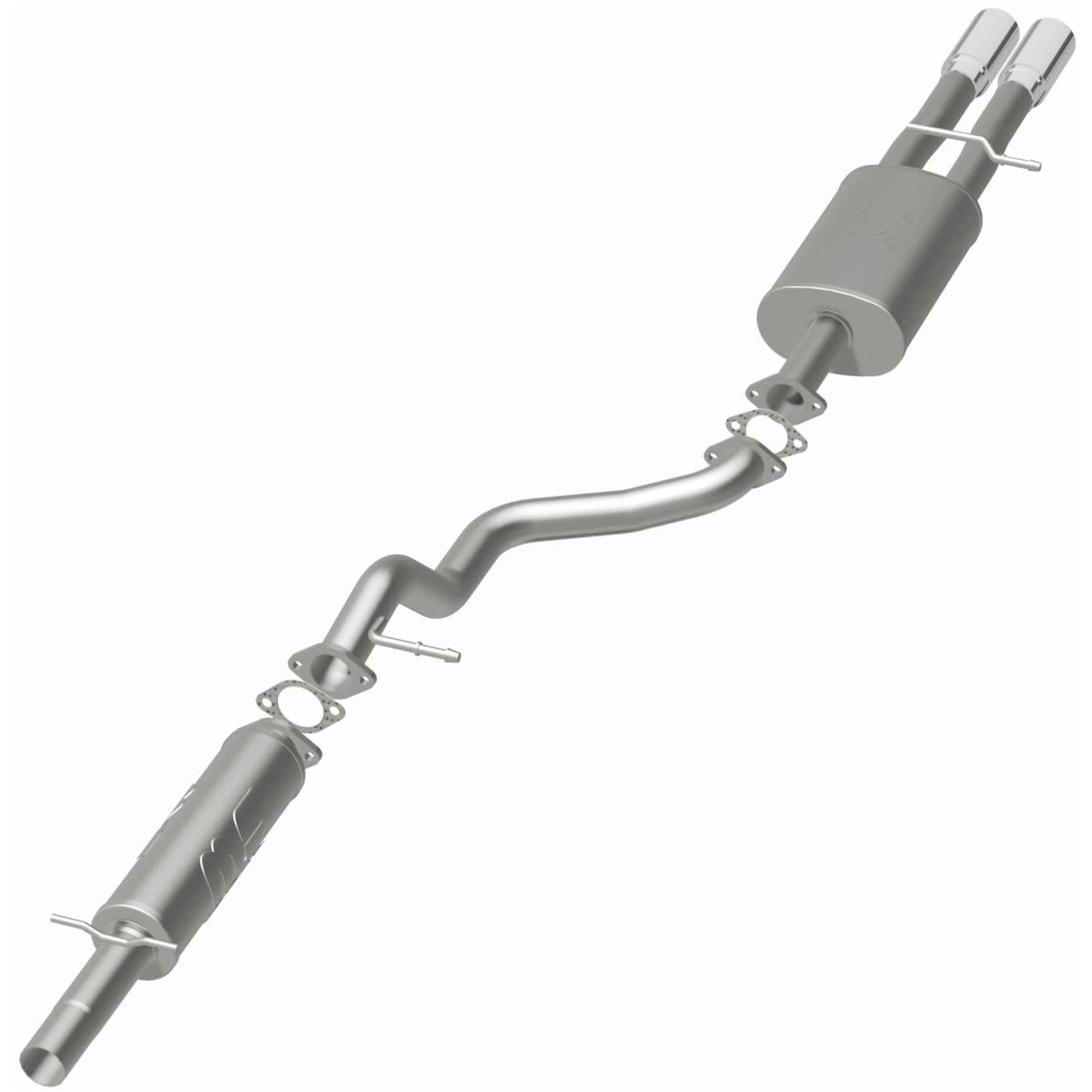 MagnaFlow 2002-2005 Volkswagen Jetta 1.8L | 2002-2004 Volkswagen Jetta 2.8L Touring Series Cat-Back Performance Exhaust System 15746 - Image 3