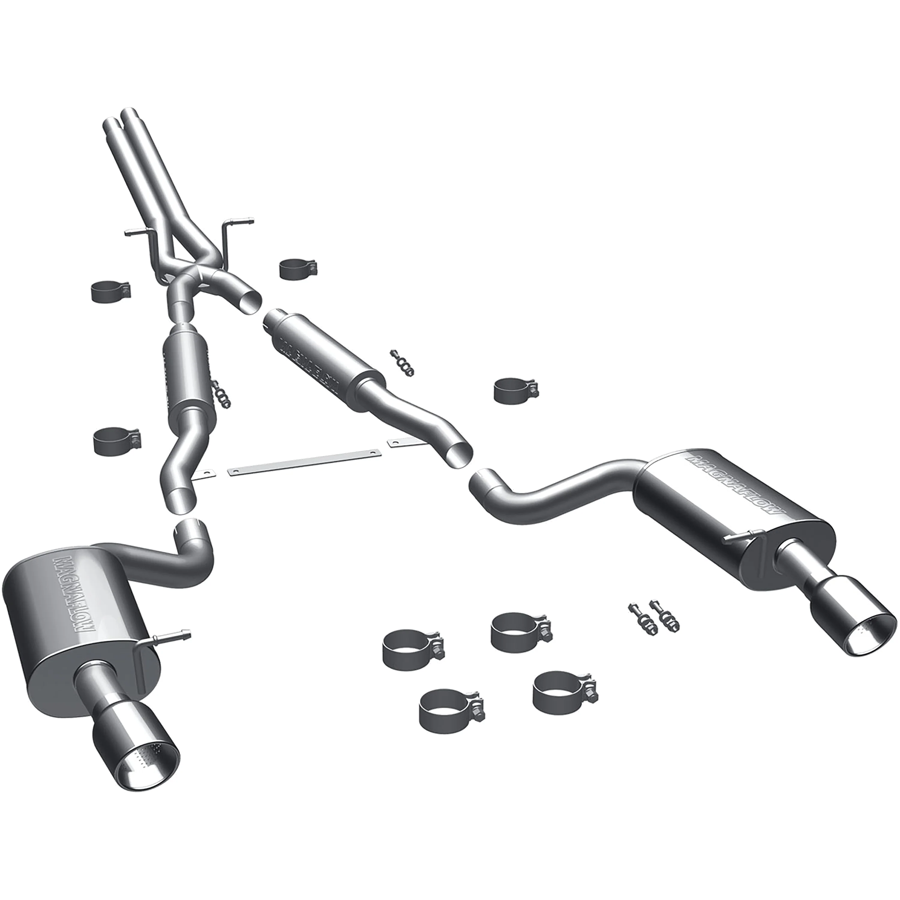MagnaFlow 2000-2004 Audi A6 Quattro 2.7L Touring Series Cat-Back Performance Exhaust System 16493
