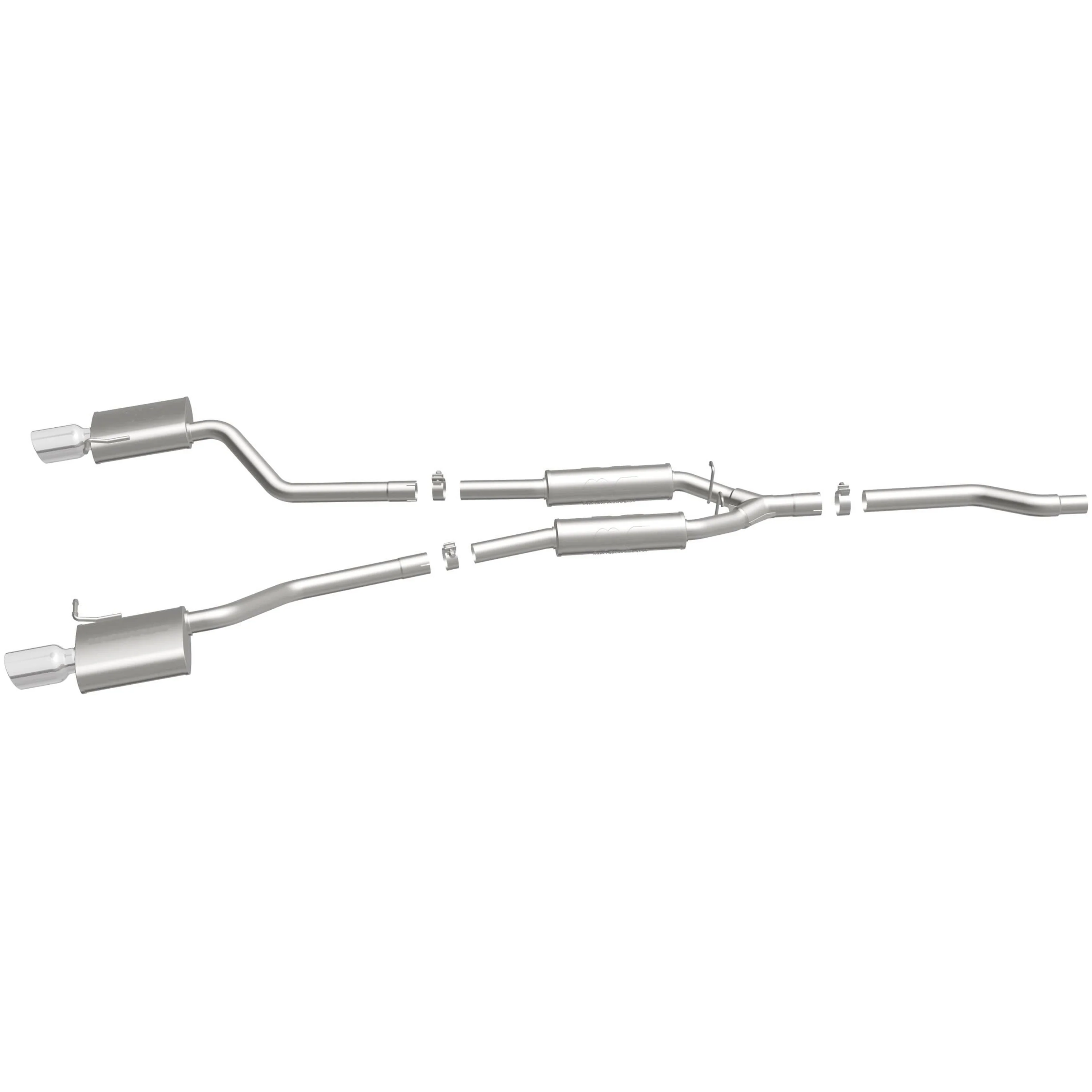 MagnaFlow 2002-2005 Audi A4 Quattro 1.8L | 2006-2008 Audi A4 Quattro 2.0L Touring Series Cat-Back Performance Exhaust System 16601 - Image 4