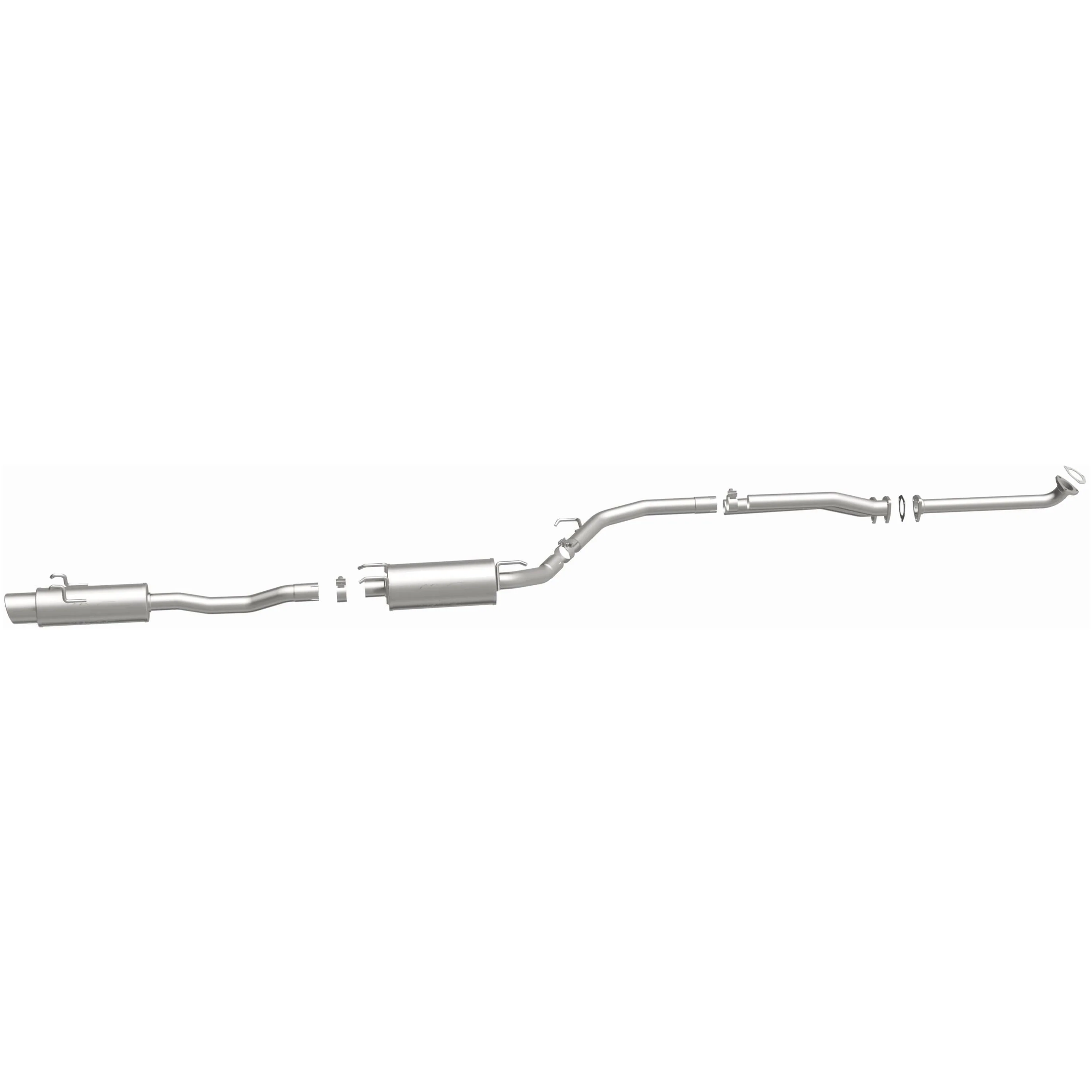 MagnaFlow 2006-2011 Honda Civic 2.0L | 2006-2011 Honda Civic 1.8L Street Series Cat-Back Performance Exhaust System 16687 - Image 4