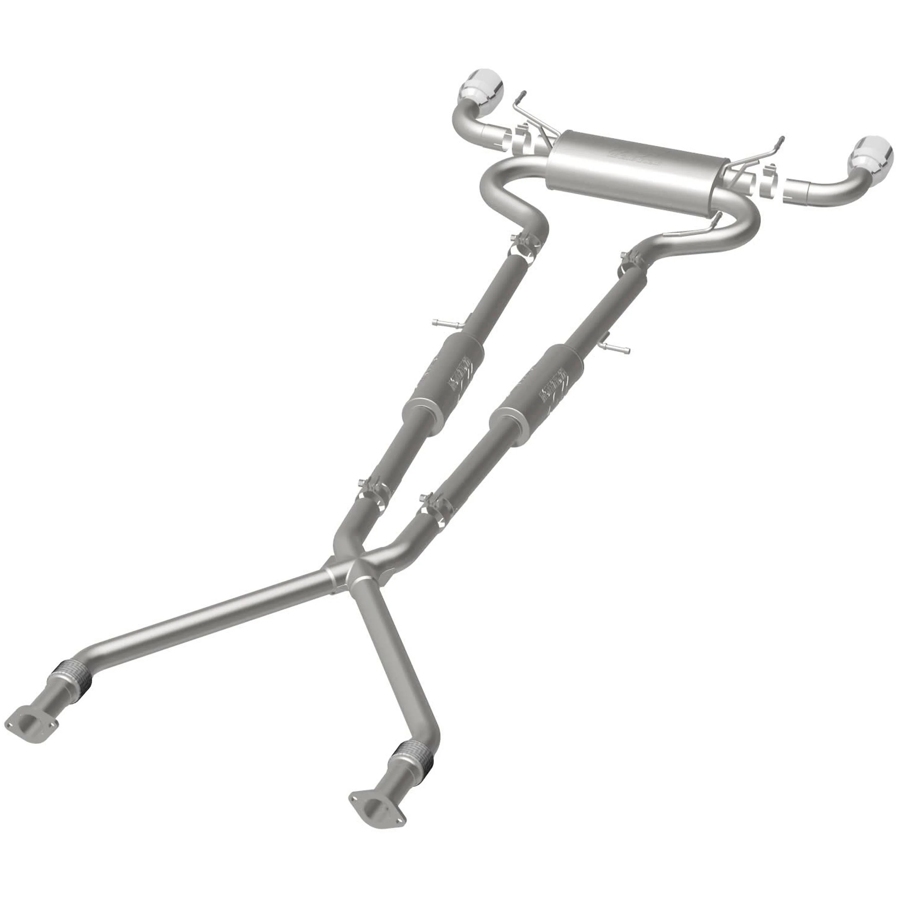 MagnaFlow 2014-2015 INFINITI Q60 3.7L | 2008-2013 INFINITI G37 3.7L Street Series Cat-Back Performance Exhaust System 16820 - Image 3