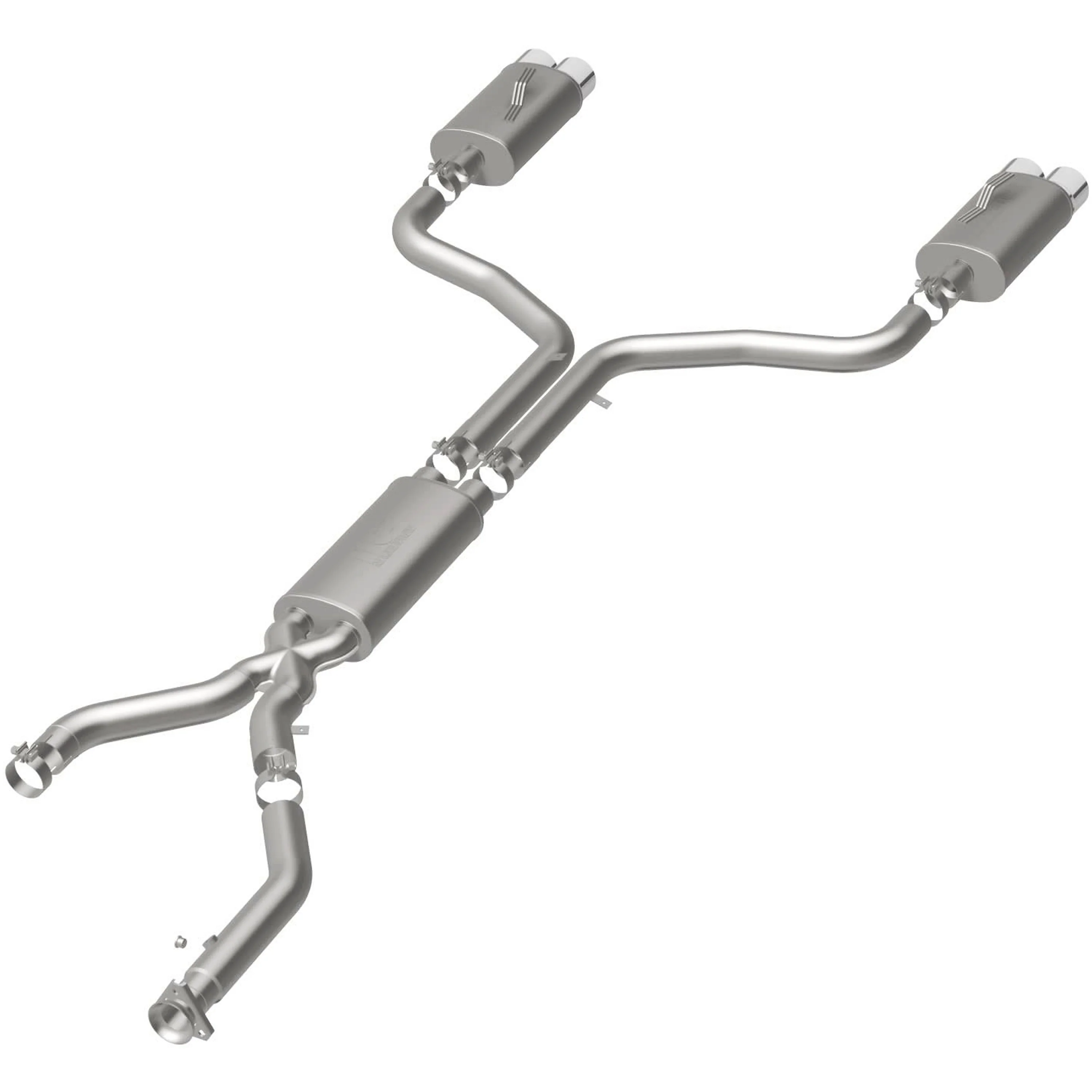 MagnaFlow 1992-1996 Chevrolet Corvette 5.7L Street Series Cat-Back Performance Exhaust System 16837 - Image 3