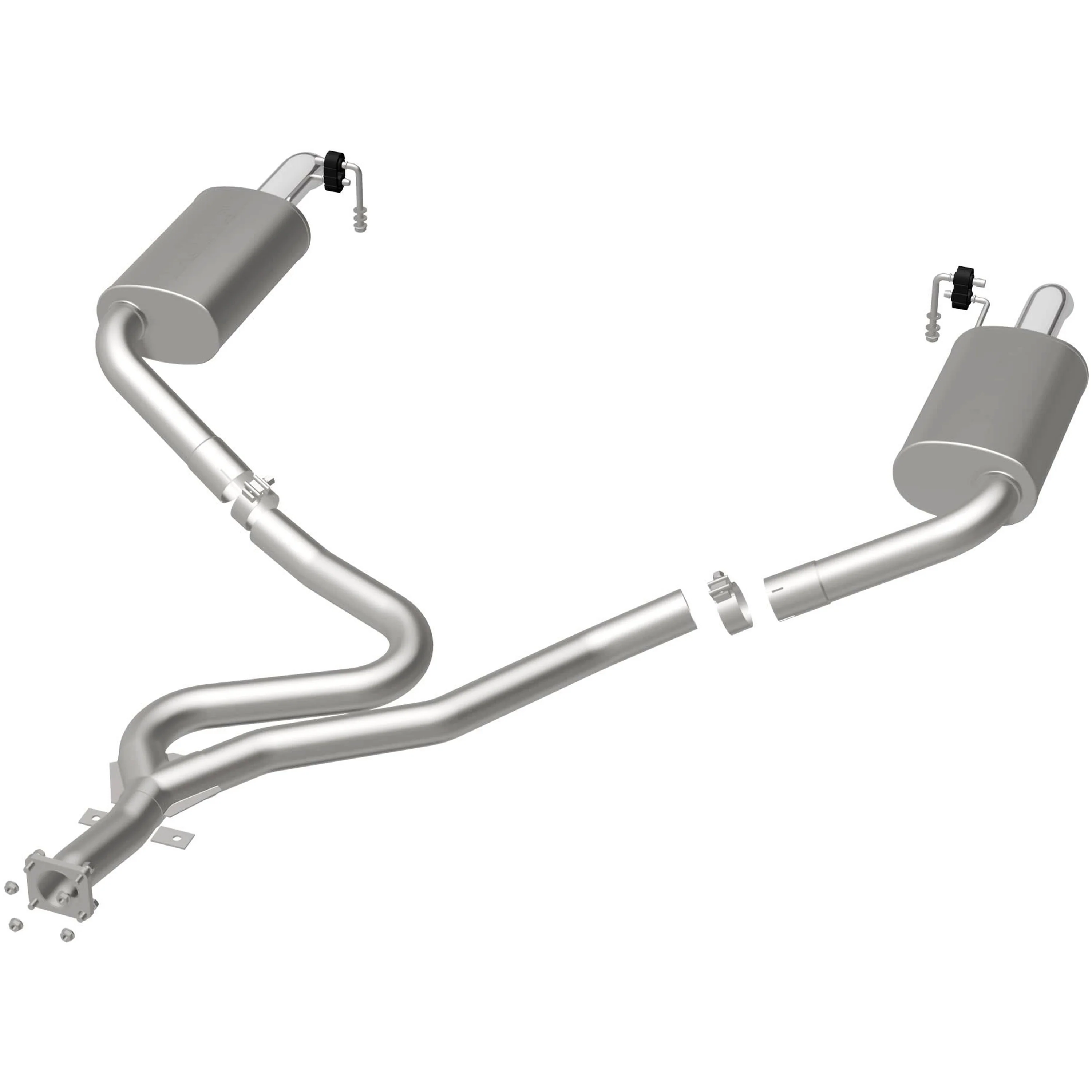 MagnaFlow 1980-1981 Chevrolet Corvette 5.7L Street Series Cat-Back Performance Exhaust System 16889 - Image 3