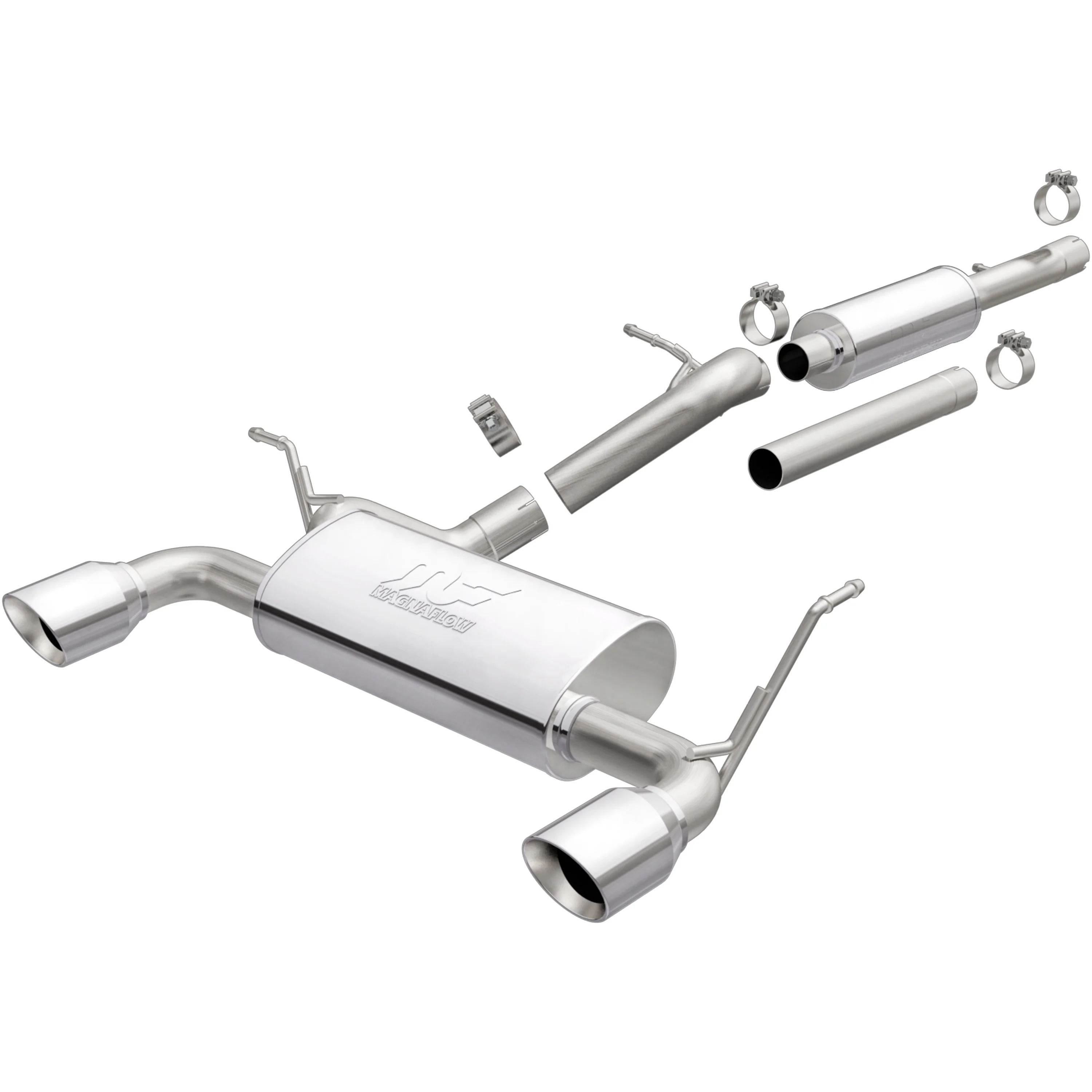 MagnaFlow 2018 Jeep Wrangler JK 3.6L | 2012-2017 Jeep Wrangler 3.6L Street Series Cat-Back Performance Exhaust System 19326