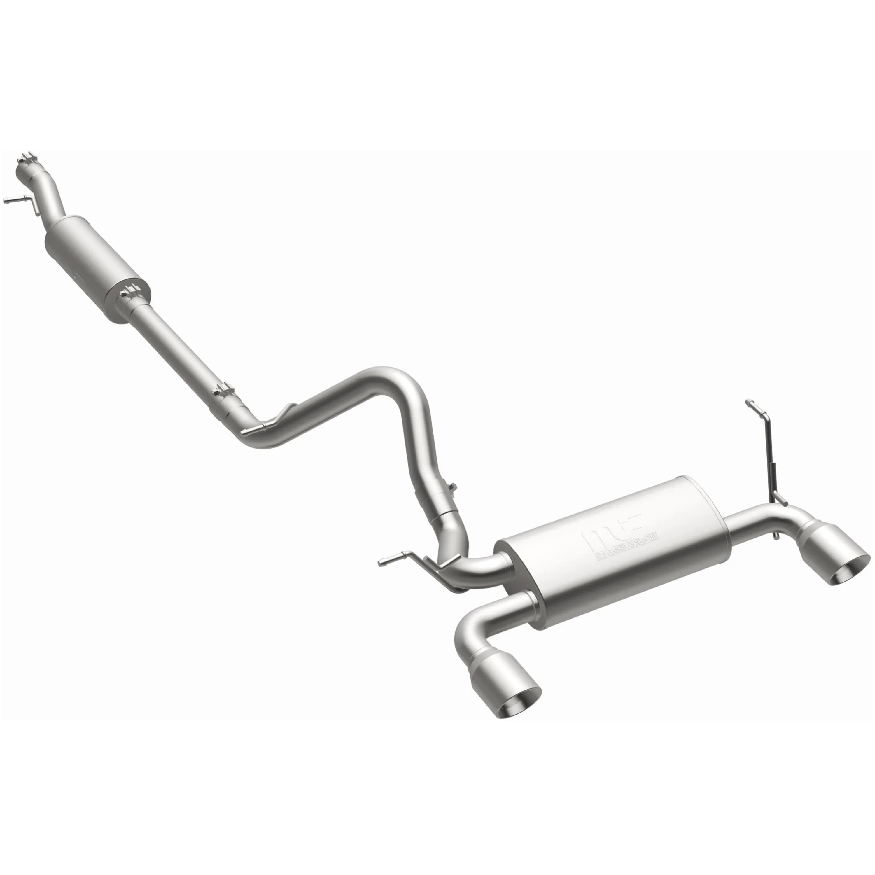 MagnaFlow 2018 Jeep Wrangler JK 3.6L | 2012-2017 Jeep Wrangler 3.6L Street Series Cat-Back Performance Exhaust System 19327 - Image 2