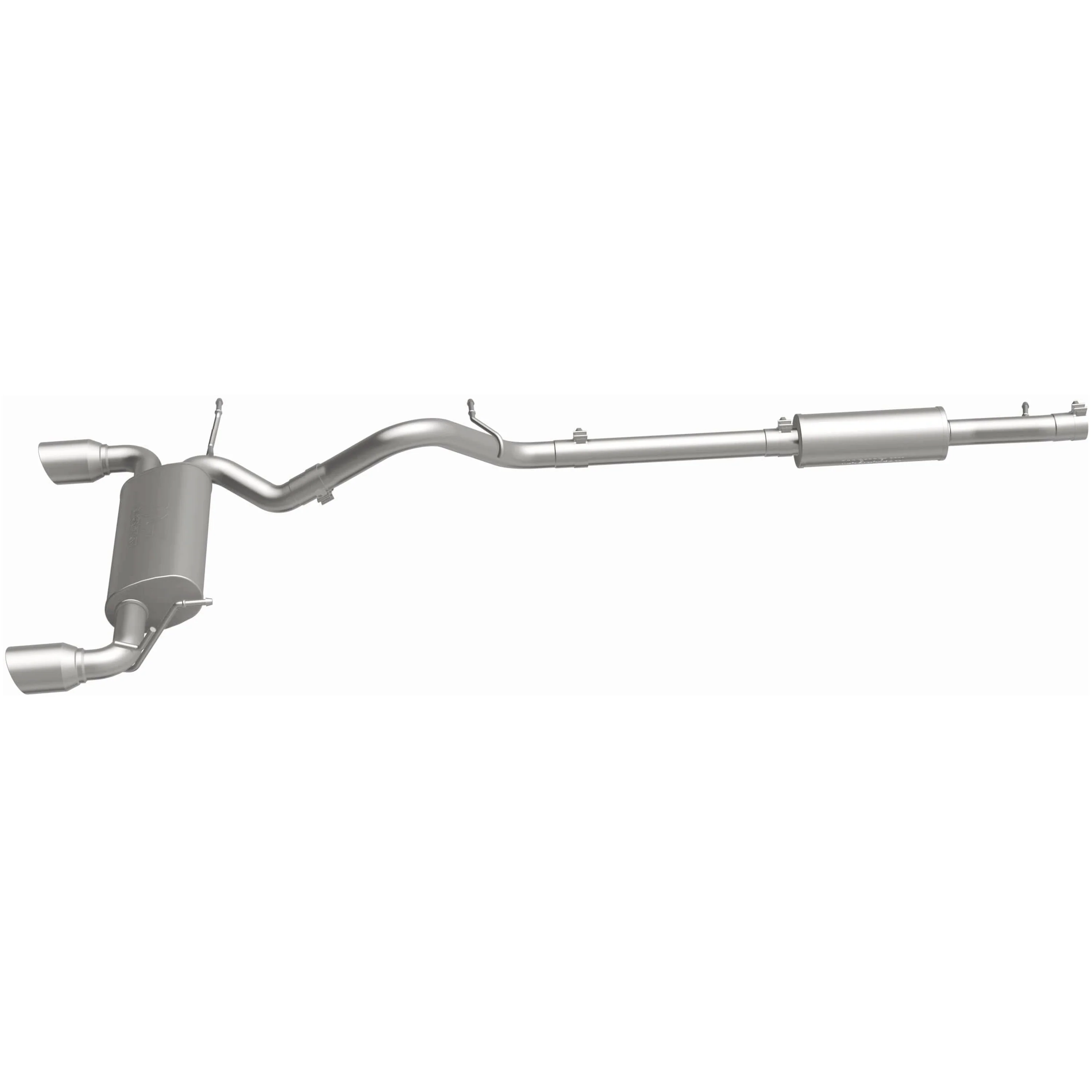 MagnaFlow 2018 Jeep Wrangler JK 3.6L | 2012-2017 Jeep Wrangler 3.6L Street Series Cat-Back Performance Exhaust System 19327 - Image 4