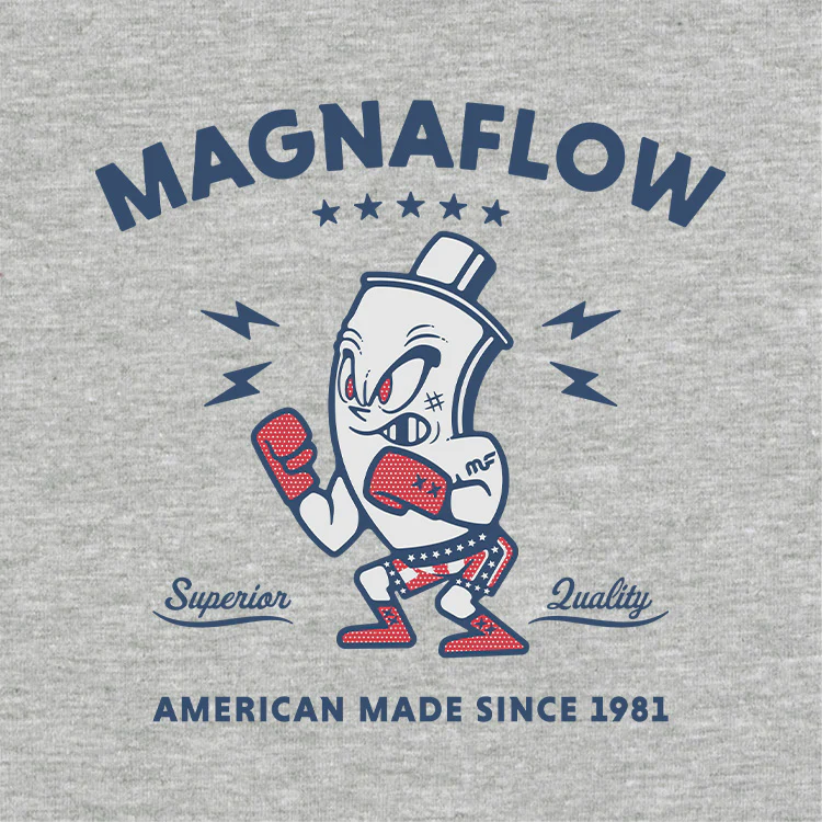 MagnaFlow “Tufflerman USA” T-Shirt - Heather Gray - Image 2
